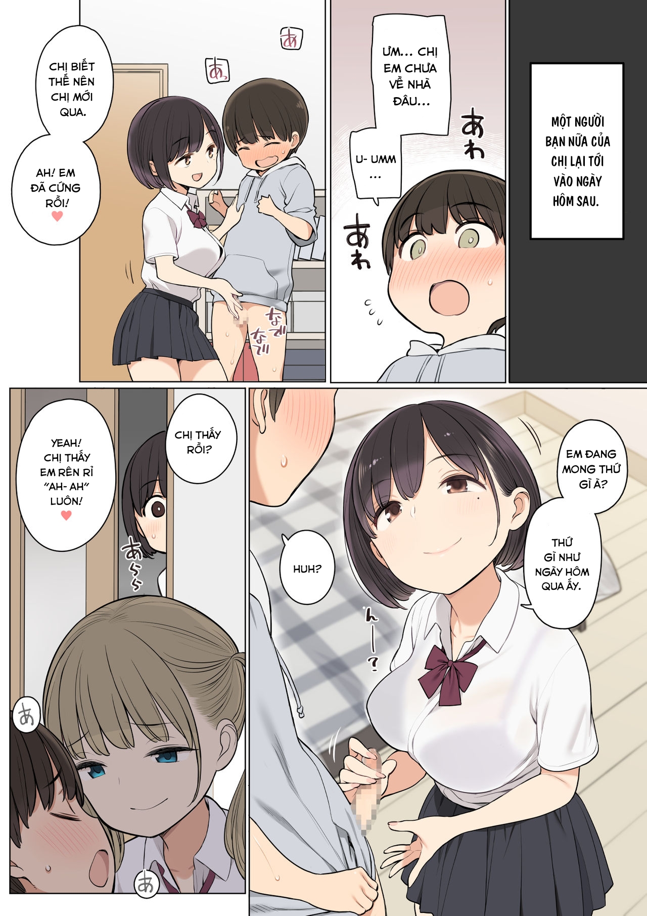 Đọc truyện hentai Mấy bà bạn của chị tôi thật hư hỏng!! - Oneshot