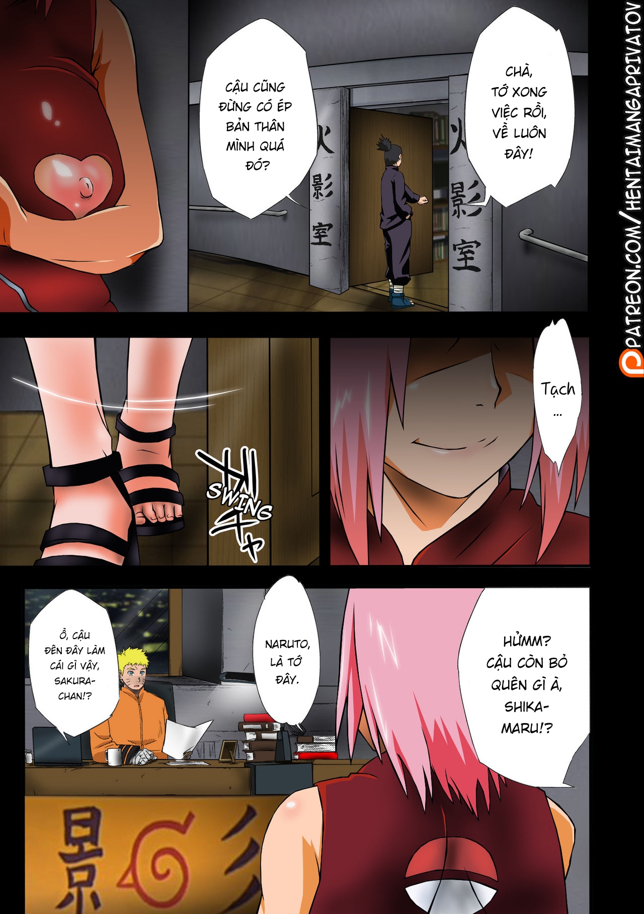 Đọc truyện hentai Konoha-don Aigake Oneshot màu mè