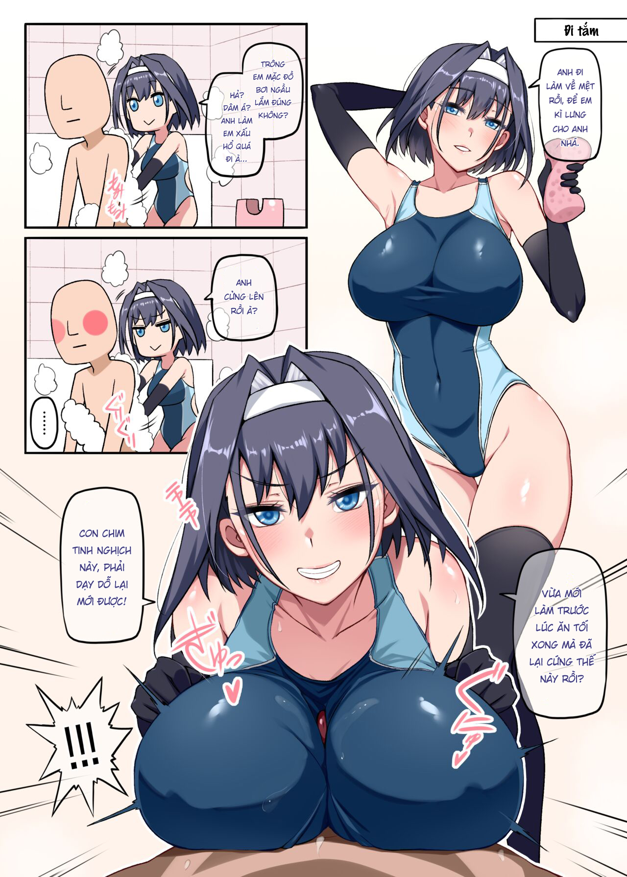 Đọc truyện hentai 3 sự lựa chọn khi mới cưới của Kronii - Lựa chọn 2: Đi tắm
