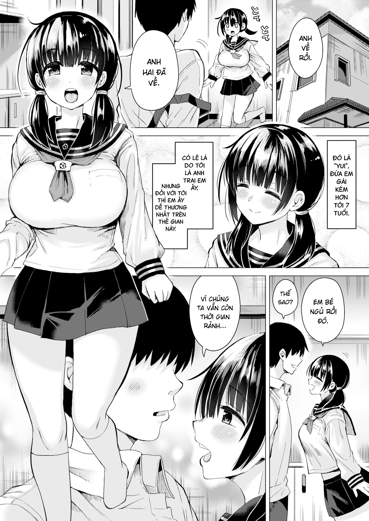 Đọc truyện hentai Câu chuyện làm em bé với cô em gái nhỏ hơn 7 tuổi và có phẩm chất của một người vợ hoàn hảo - Chap 2: End?
