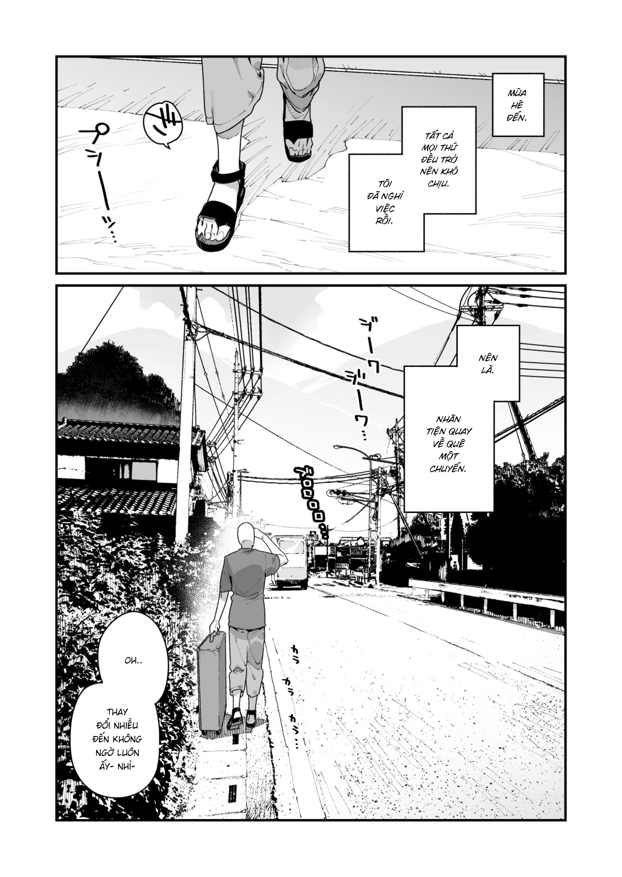 Đọc truyện hentai Shigoto o Yameta node Nido to Kicha Dame to Iwareta Inaka ni Kaette kitara Dekkai Onnanoko no Kai ni Mechamecha ni sareru Hanashi - Chap 1