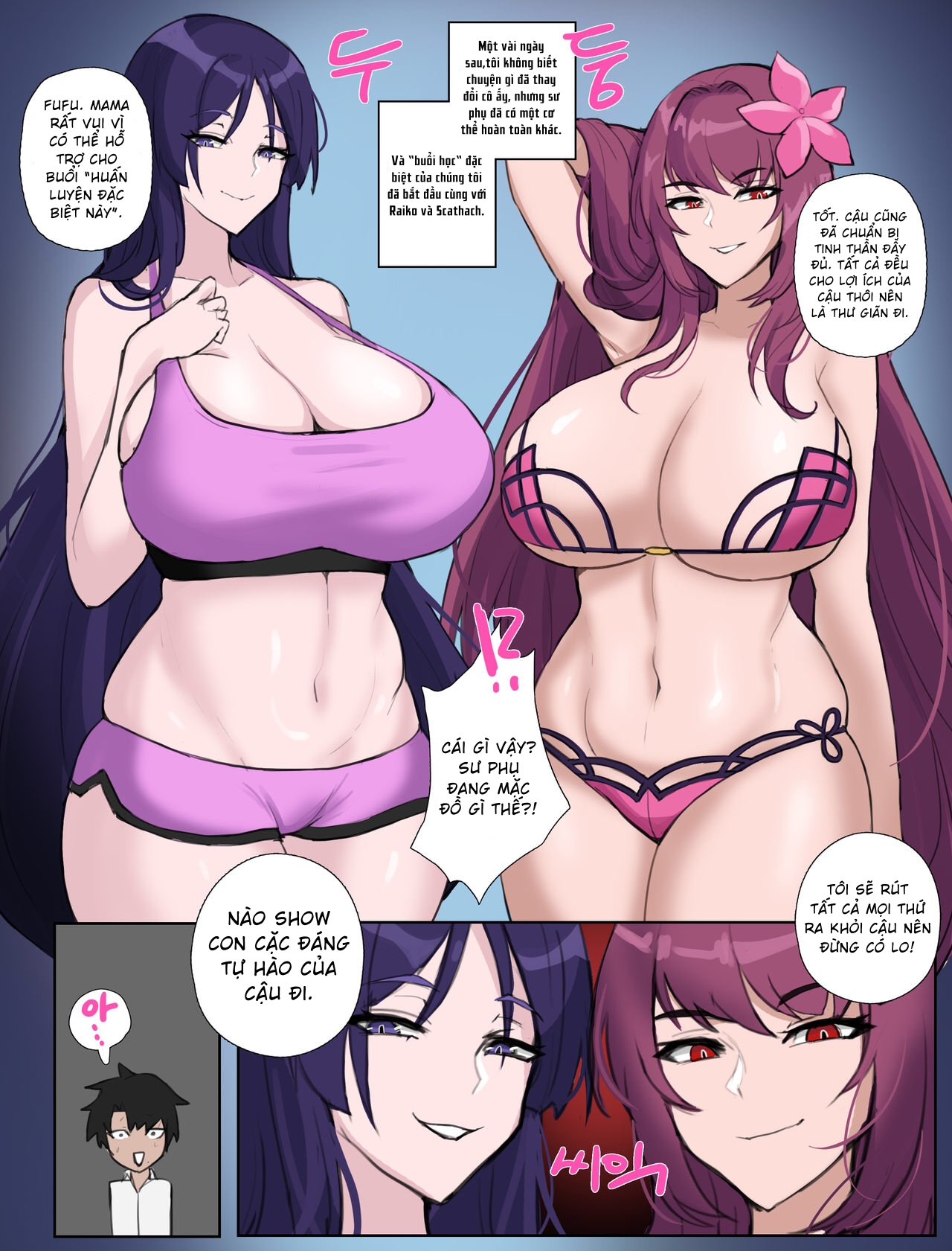 Đọc truyện hentai Scathach x Raikou - Oneshot