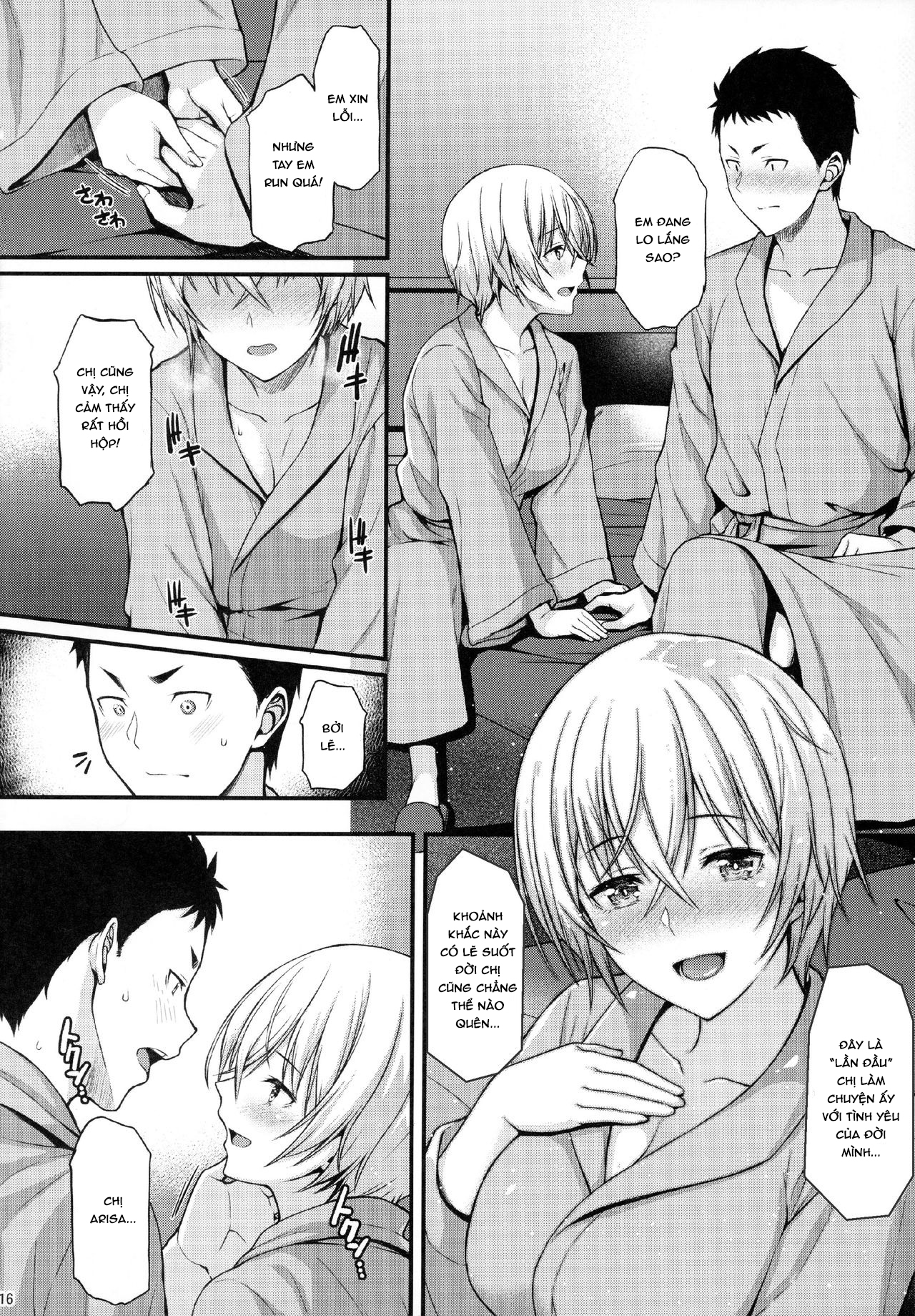 Đọc truyện hentai Itoshi no Senpai to Mou Ichido Hajimete - Oneshot