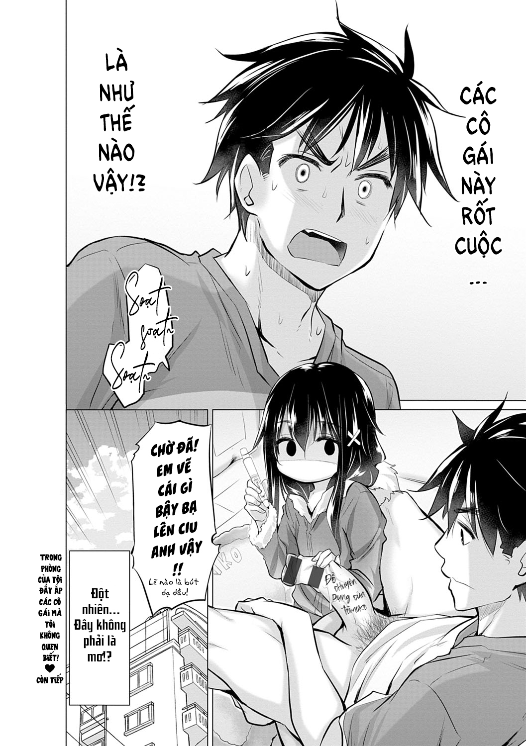 Đọc truyện hentai Trong Phòng Tôi Có Quá Nhiều Các Cô Gái Lạ! - Chap 1: WTF????