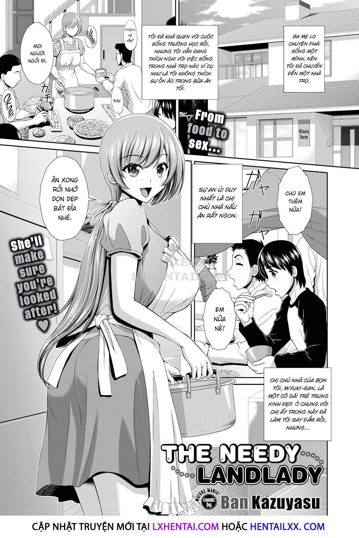Đọc truyện hentai The Needy Landlady - Oneshot