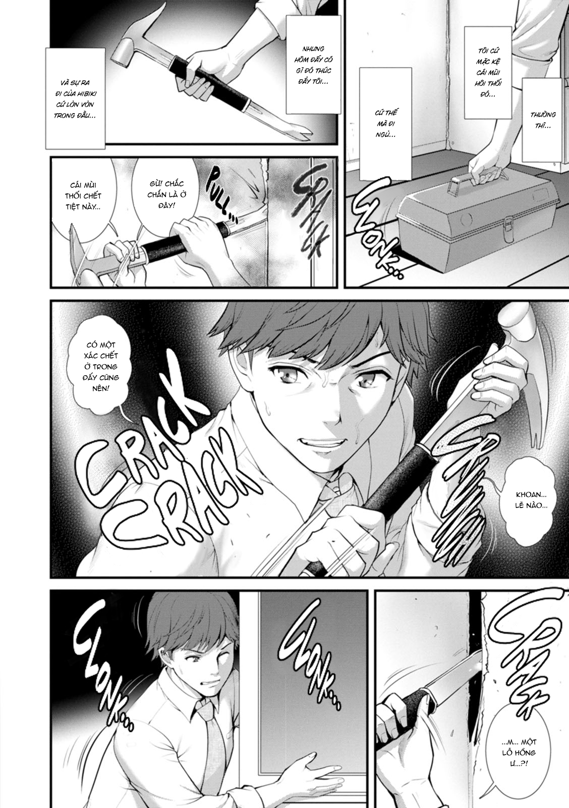 Đọc truyện hentai Tuần trăng mật dưới địa đạo 30m - Tập 1 - Đằng sau tủ âm tường
