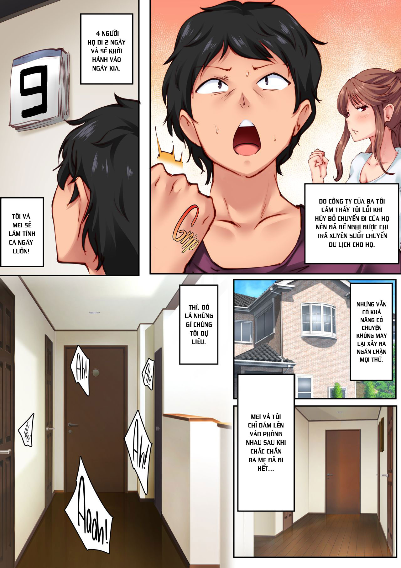 Đọc truyện hentai Home Alone Romp with my Childhood Friend - Oneshot