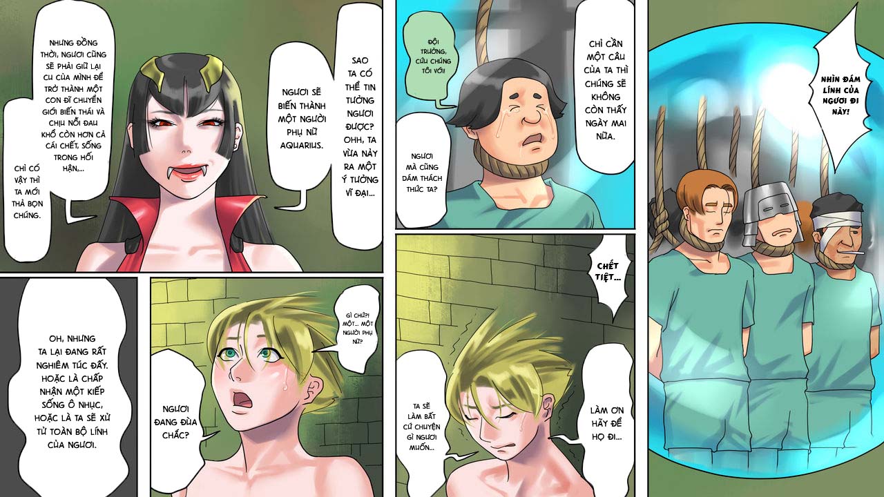 Đọc truyện hentai Seikishi Aquarius Chijoku no Nyotai Kaizou Oneshot.