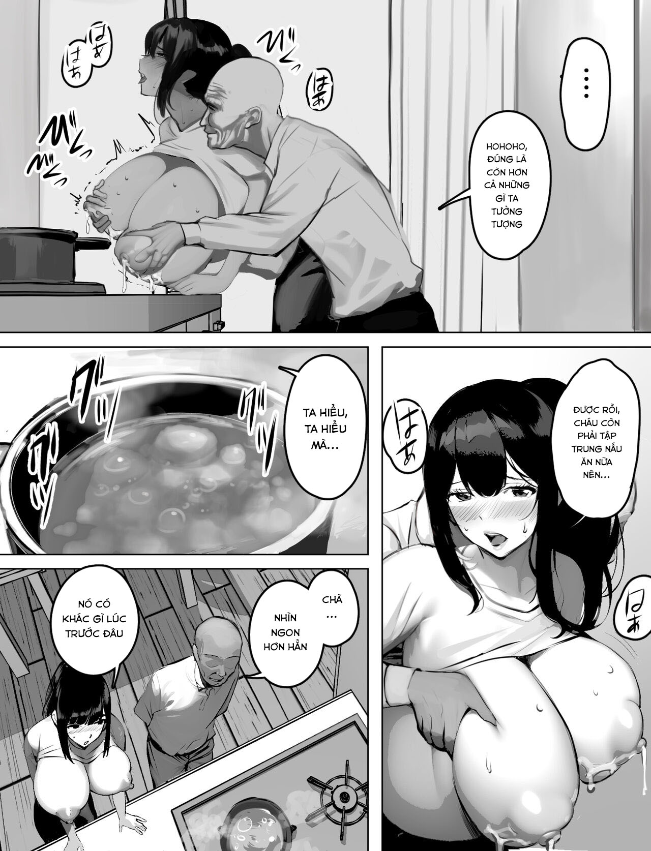 Đọc truyện hentai Bakunyuu Home Helper no Ecchi na Houmon Kaigo - Oneshot