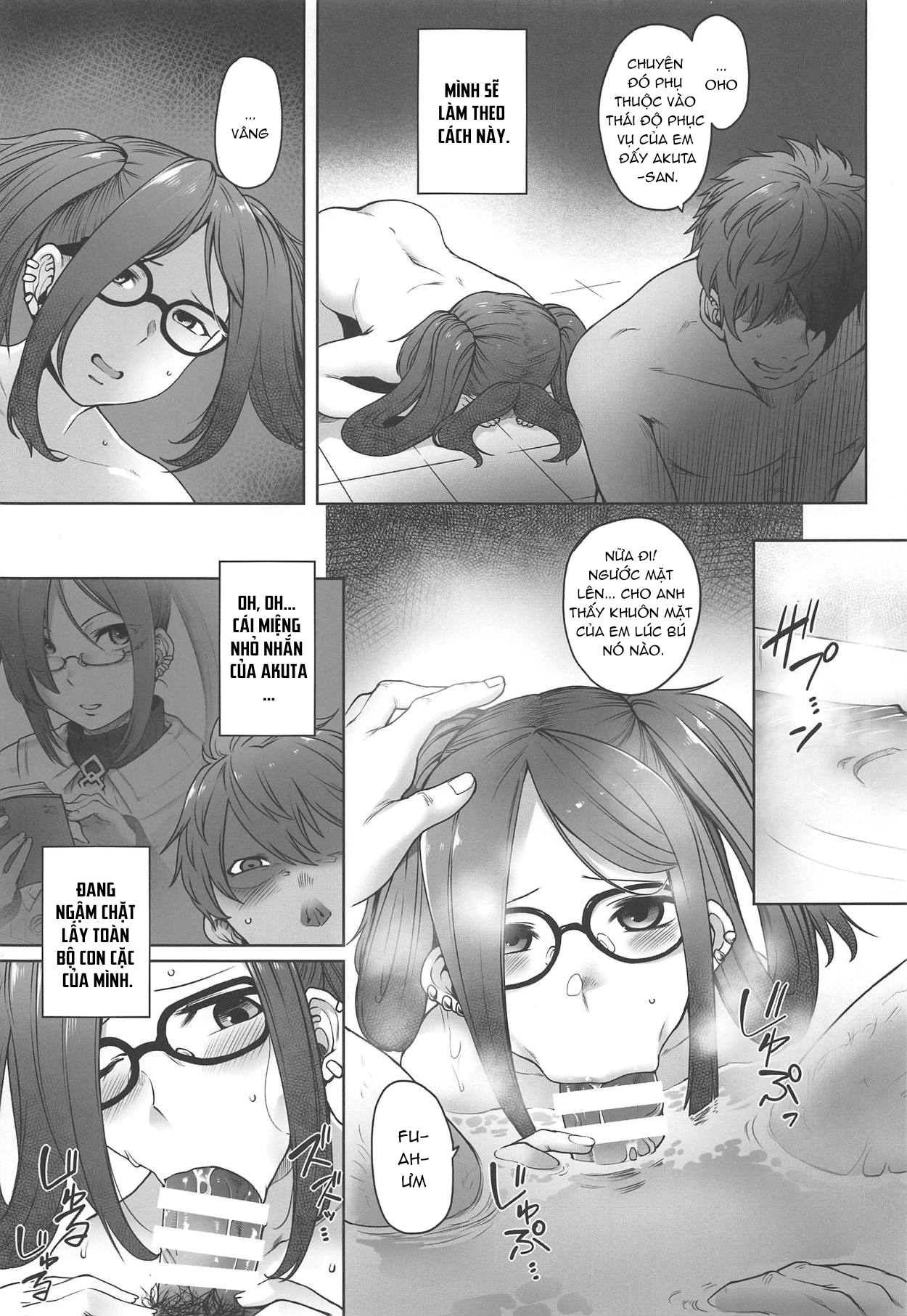Đọc truyện hentai Cô gái tôi book ở nhà thổ là Akuta-san, người chung học viện - Oneshot