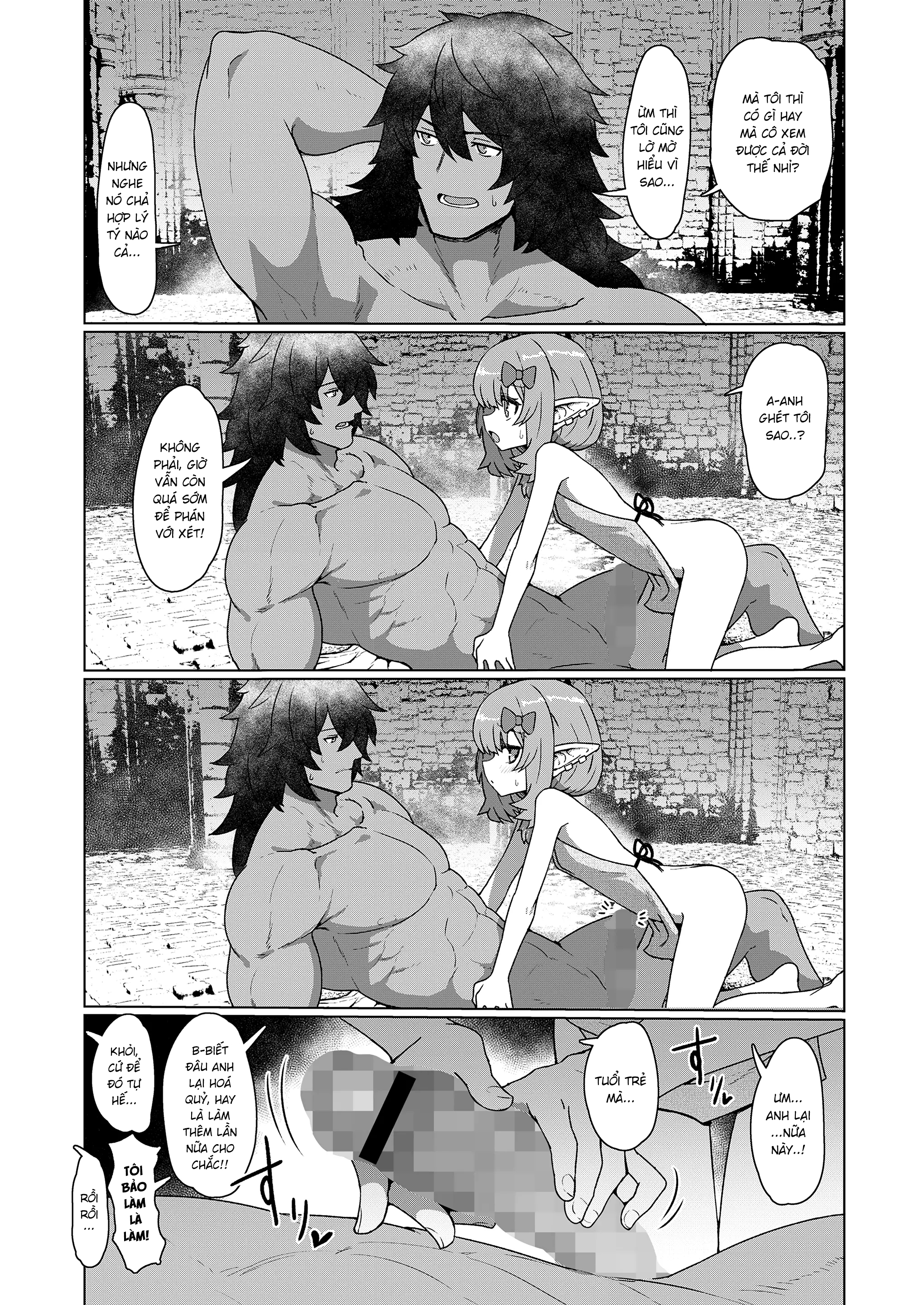 Đọc truyện hentai Yakkai na Fan Elf - Oneshot
