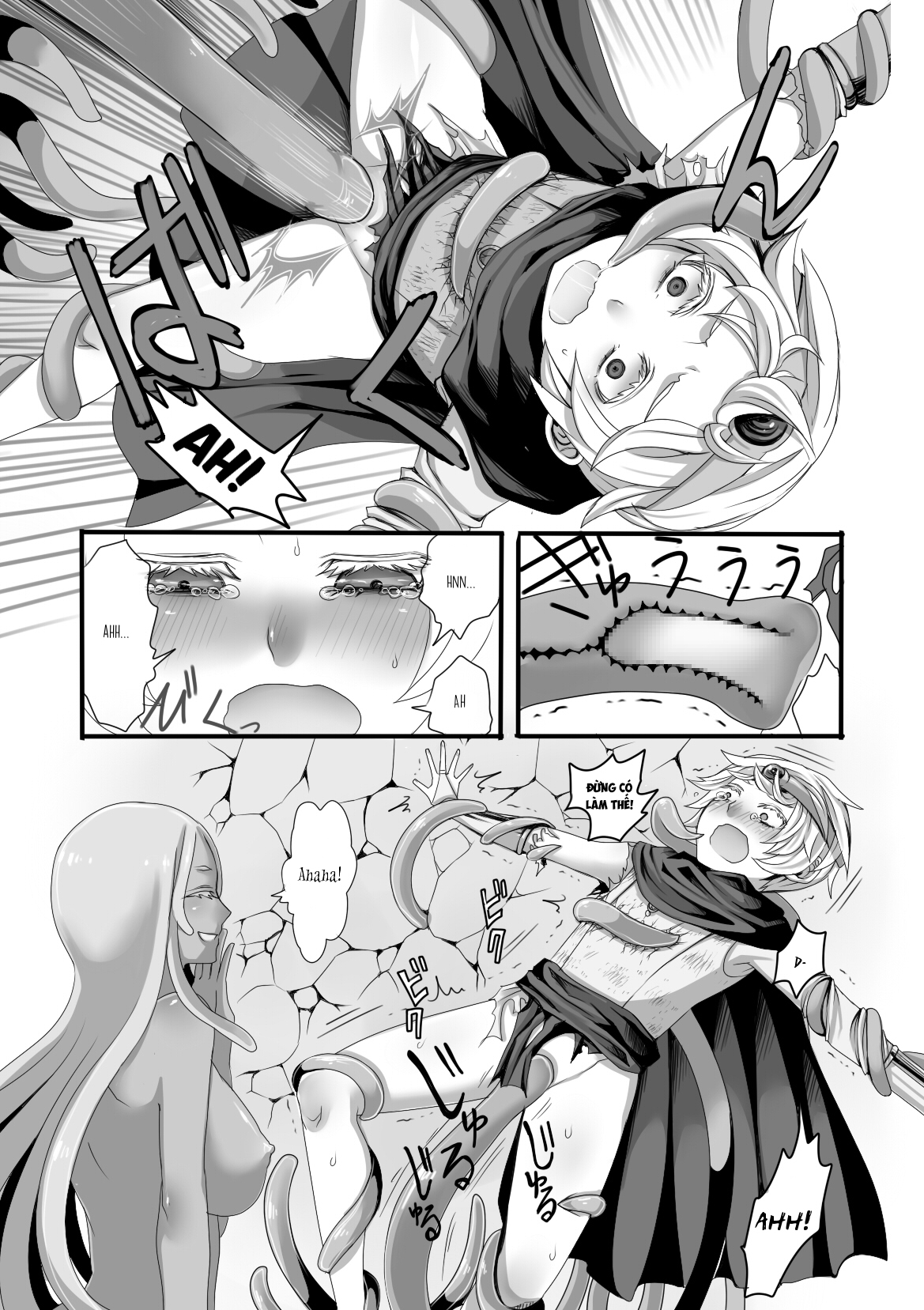 Đọc truyện hentai Quái vật, anh hùng và pháp sư - Oneshot
