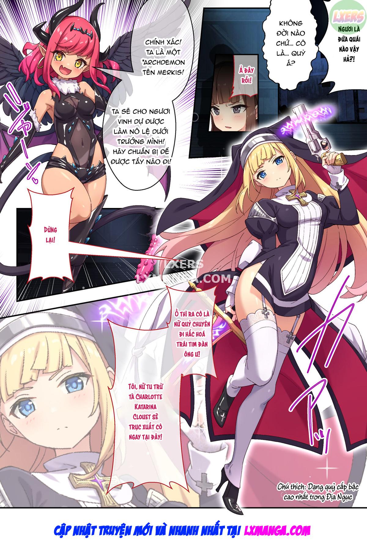Đọc truyện hentai Nữ tu trừ tà Charlotte - Oneshot