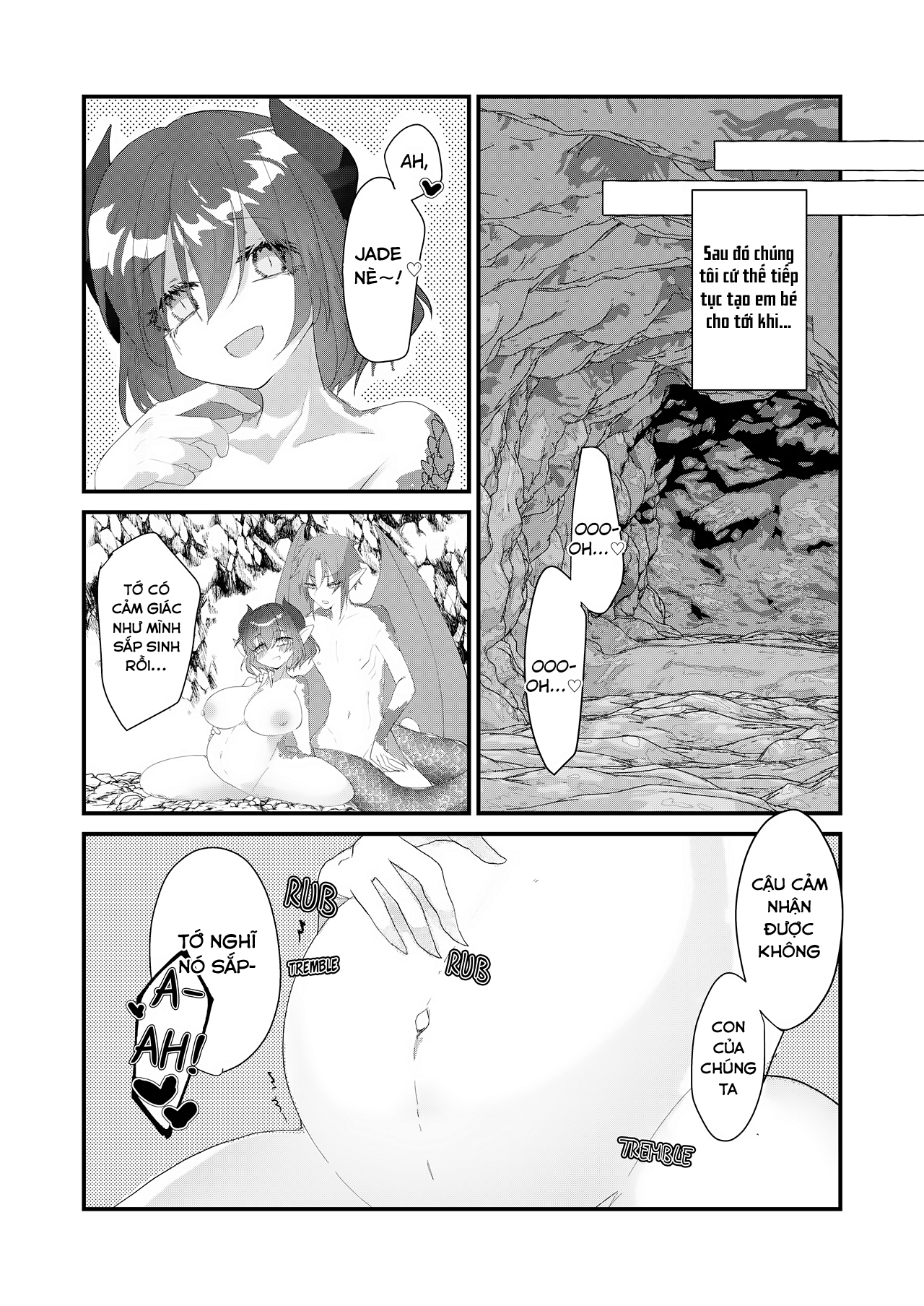 Đọc truyện hentai Đêm đầu tiên ngọt ngào của cặp đôi Long tộc! - Oneshot