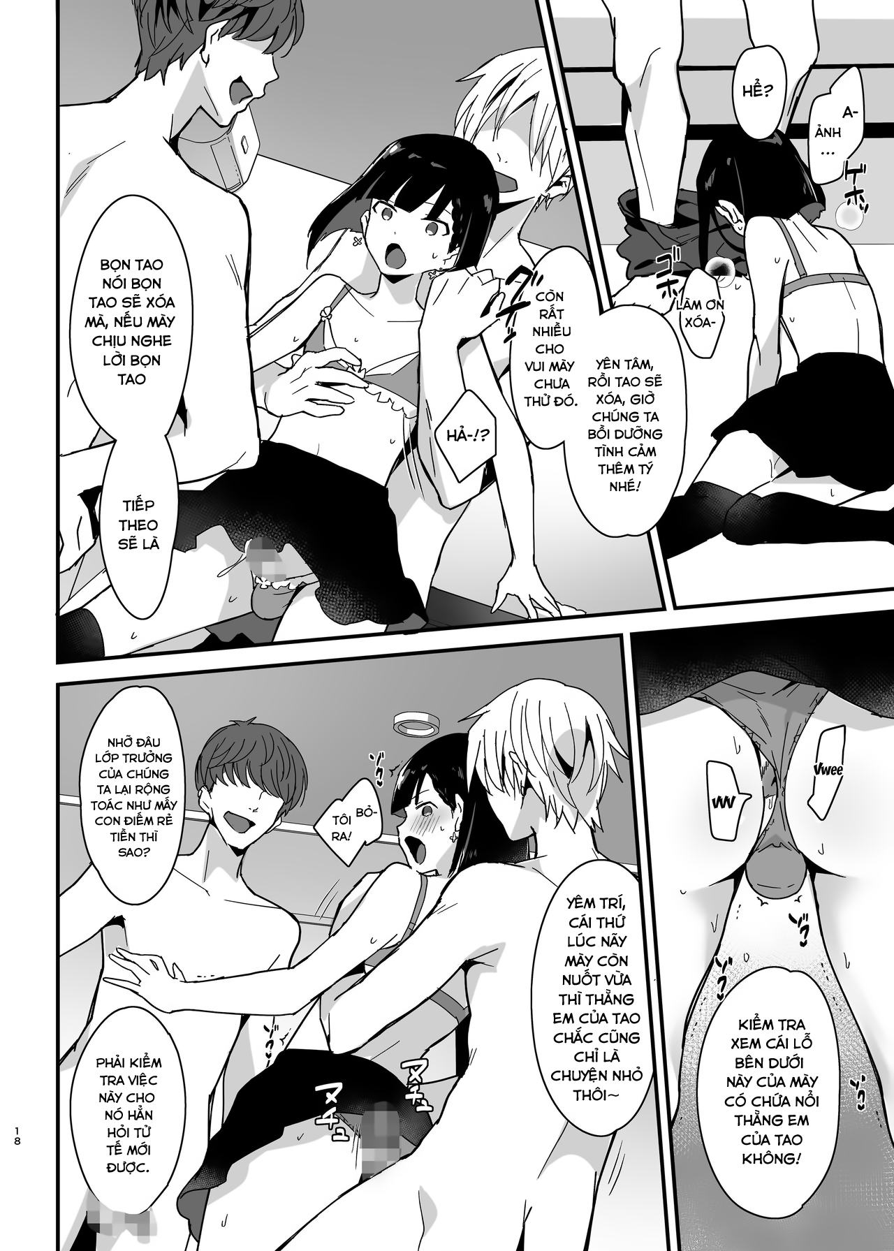 Đọc truyện hentai Iinchou wa Furyou Chinpo ni Otosareru - Oneshot
