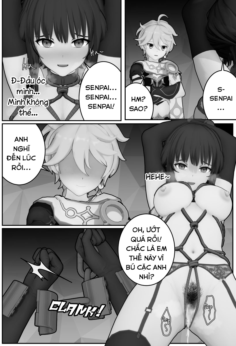 Đọc truyện hentai Hậu bối bé bỏng dễ thương của tôi không còn bướng bỉnh nữa! (Genshin Impact) - Oneshot