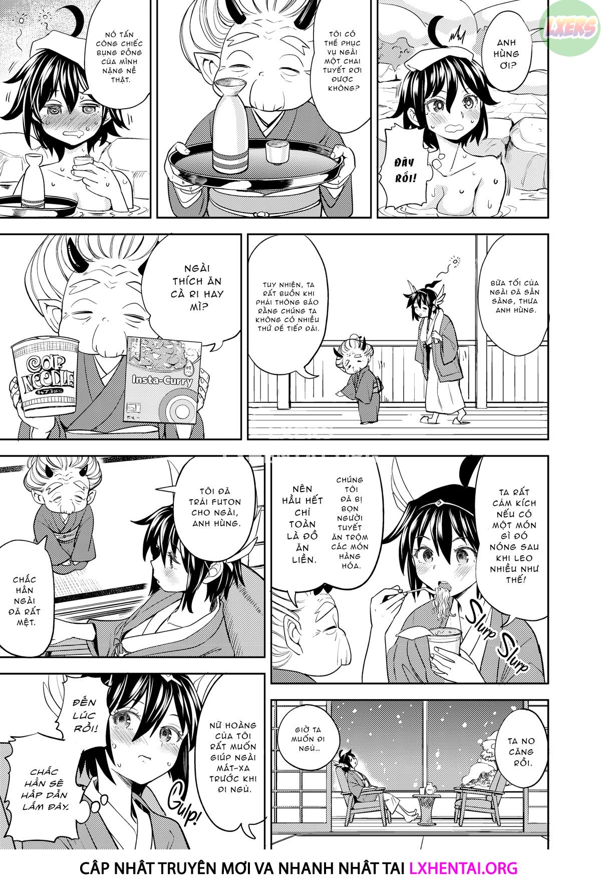 Đọc truyện hentai Tái sinh thành một nữ anh hùng có 5 người vợ quỷ - Chap 5