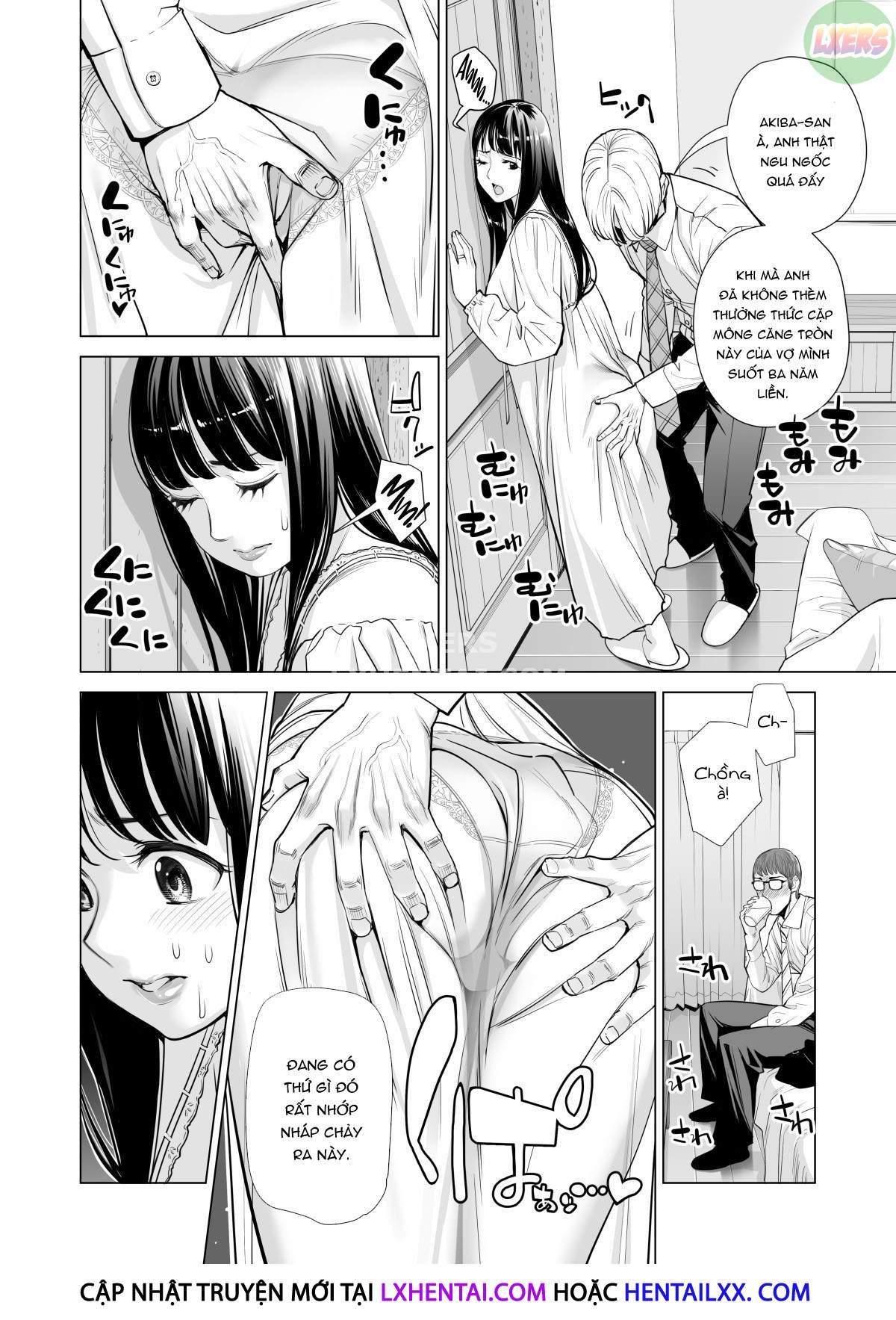 Đọc truyện hentai A Housewife Stolen By A Coworker Besides Her Blackout Drunk Husband - Chap 1