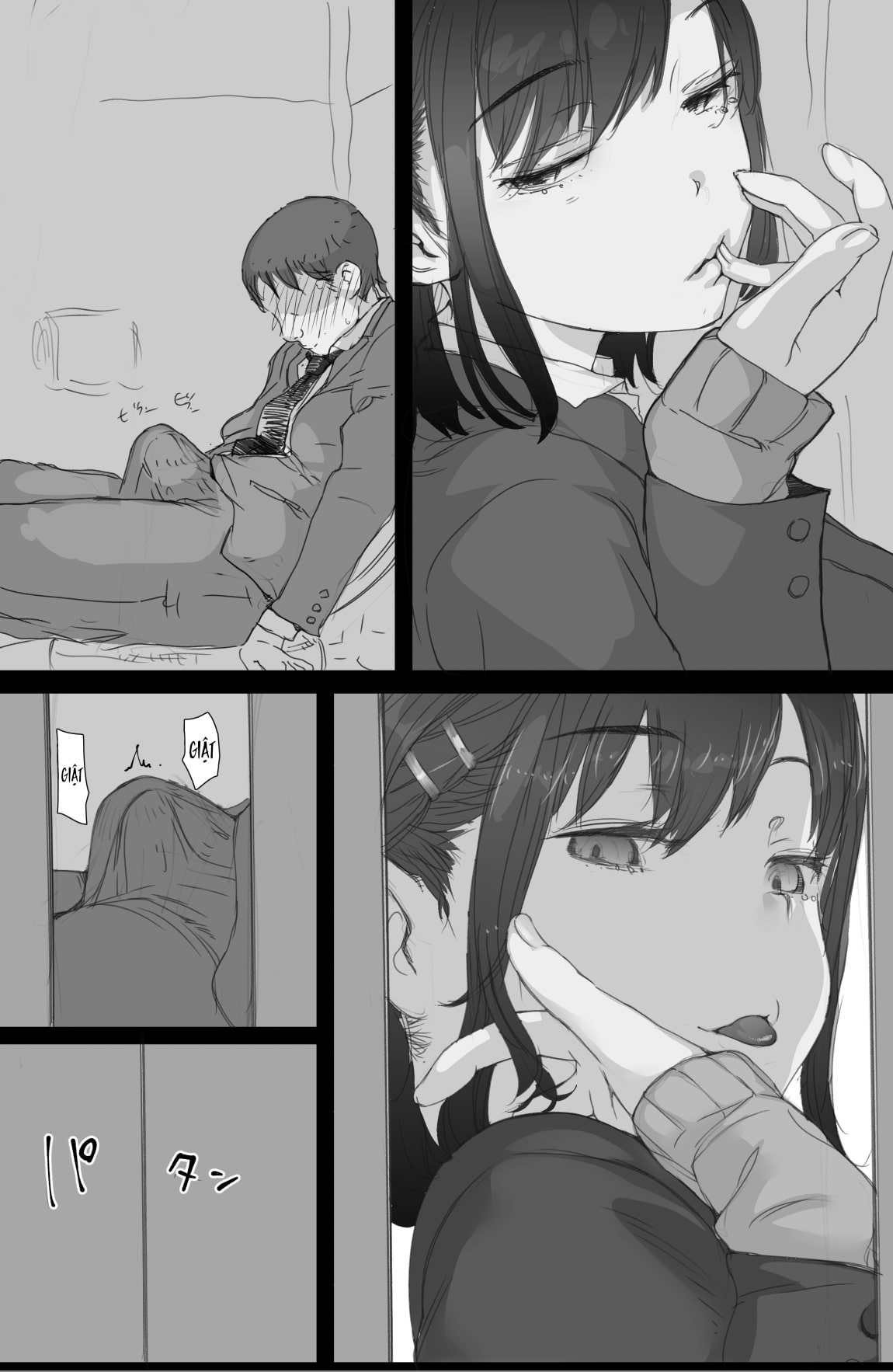 Đọc truyện hentai Anh Chàng May Mắn Và Cô Gái Khoe Hàng Trên Chuyến Tàu Điện Ngầm - Oneshot