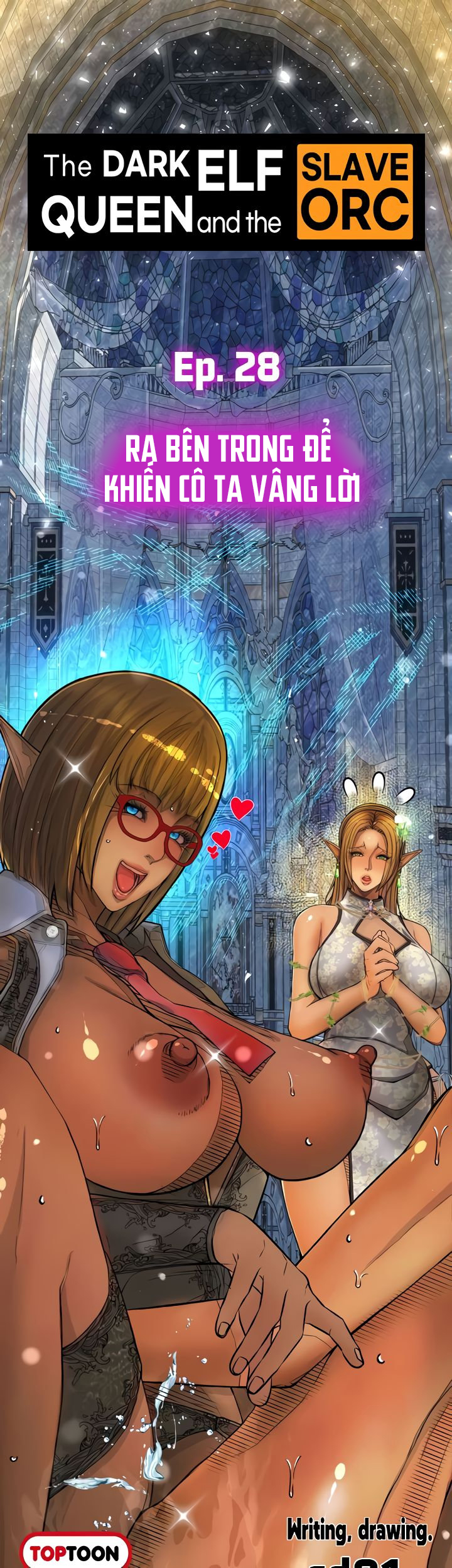 Đọc truyện hentai Nữ Hoàng Dark Elf Và Nô Lệ Orc - Chap 28