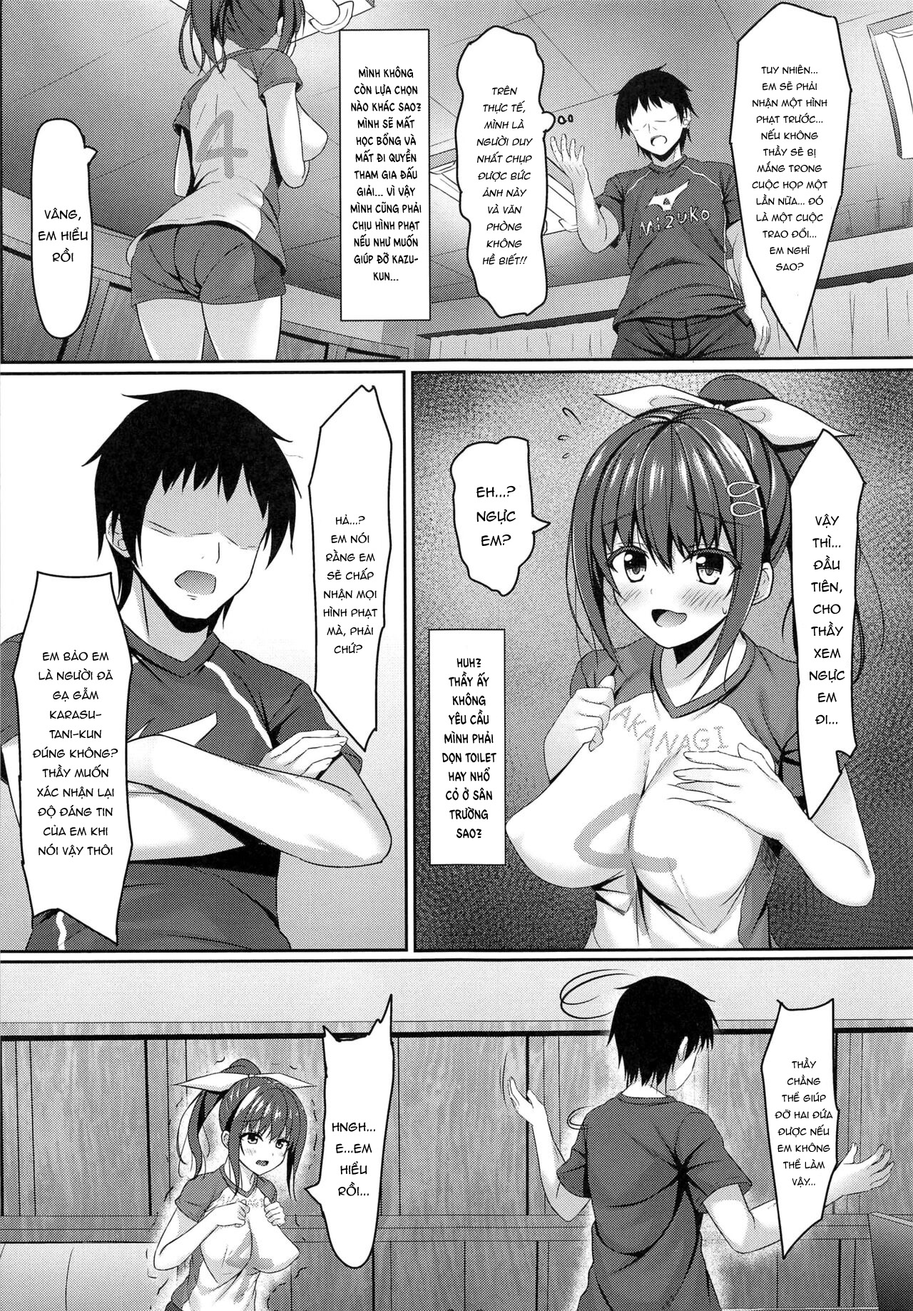 Đọc truyện hentai Netorare Rocket Oppai jk Volley-bu - Oneshot
