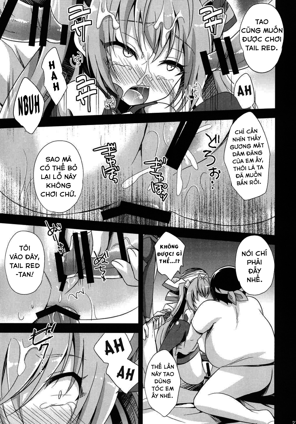 Đọc truyện hentai Hai bím đỏ tươi! - Oneshot