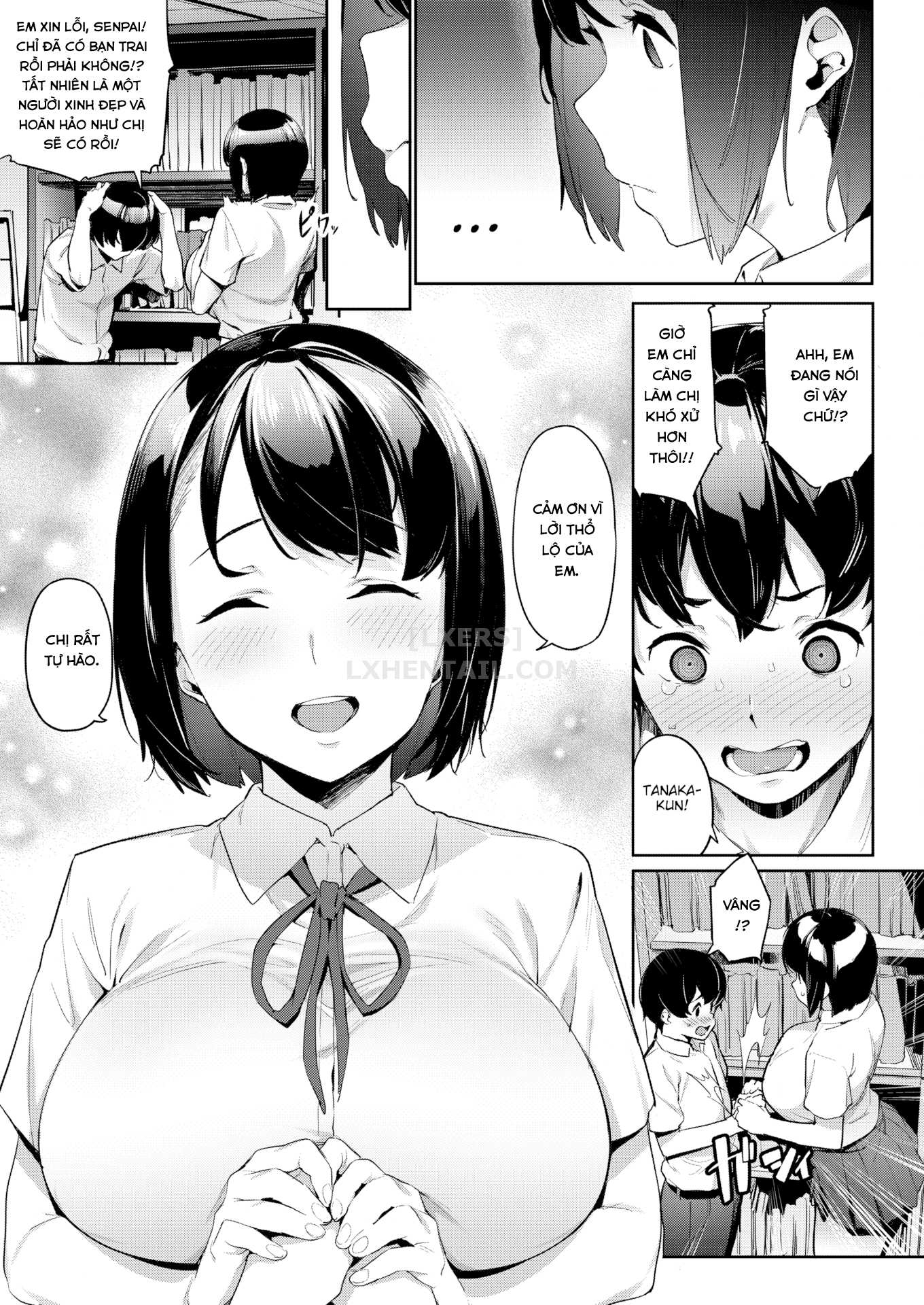 Đọc truyện hentai Akogare no Senpai - Pussy in library - Oneshot