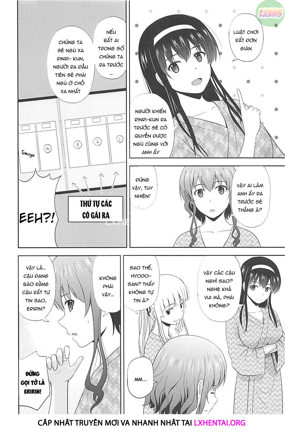 Đọc truyện hentai Rủ thêm bạn của bạn gái - Chap 1 - Tachi No Rinri Shinsakai B