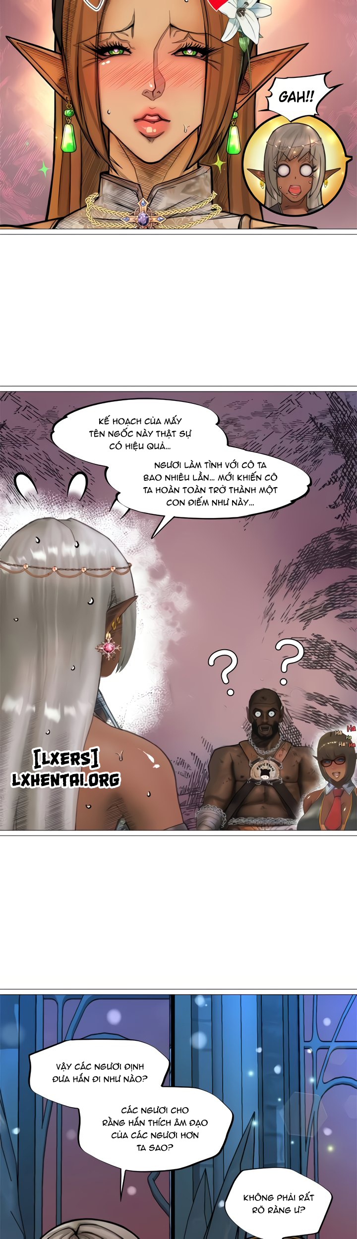 Đọc truyện hentai Nữ Hoàng Dark Elf Và Nô Lệ Orc Chap 31 END