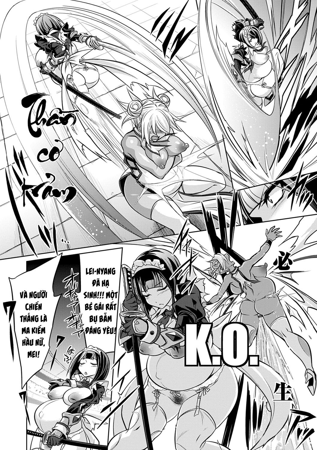 Đọc truyện hentai Nữ hoàng nô lệ Dash Ninja và Puniana gặp nhau và cuối cùng mang thai - Chap 2