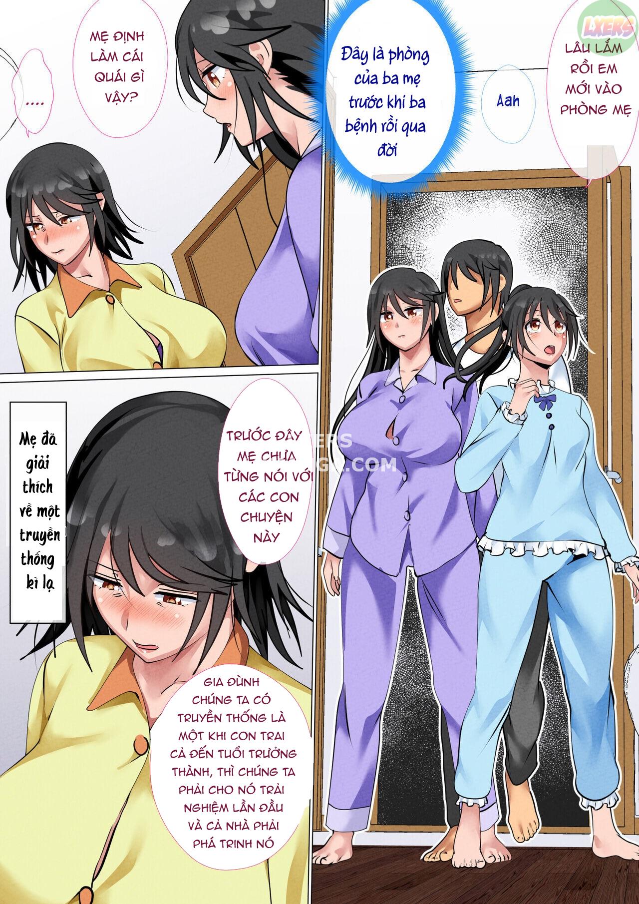 Đọc truyện hentai Kazoku De Musuko O Fudeoroshi Suru Narawashi Ga Sonzai Suru Kakei Oneshot