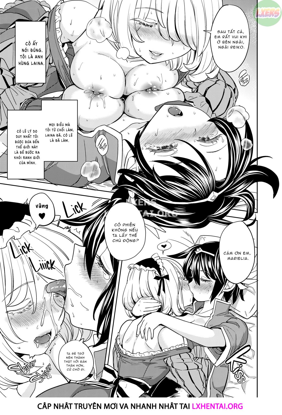 Đọc truyện hentai Tái sinh thành một nữ anh hùng có 5 người vợ quỷ - Chap 4