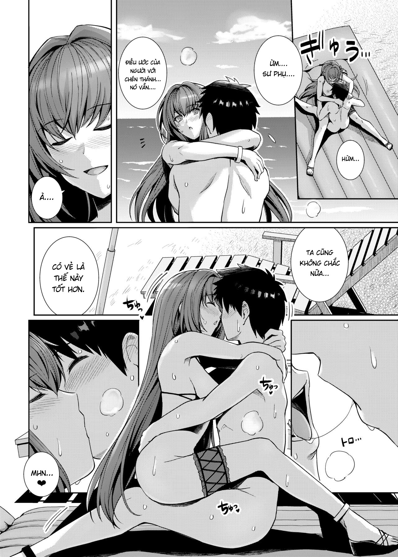 Đọc truyện hentai Mizugi Shishou to Koibito Ecchi Suru Hon - Bản không che
