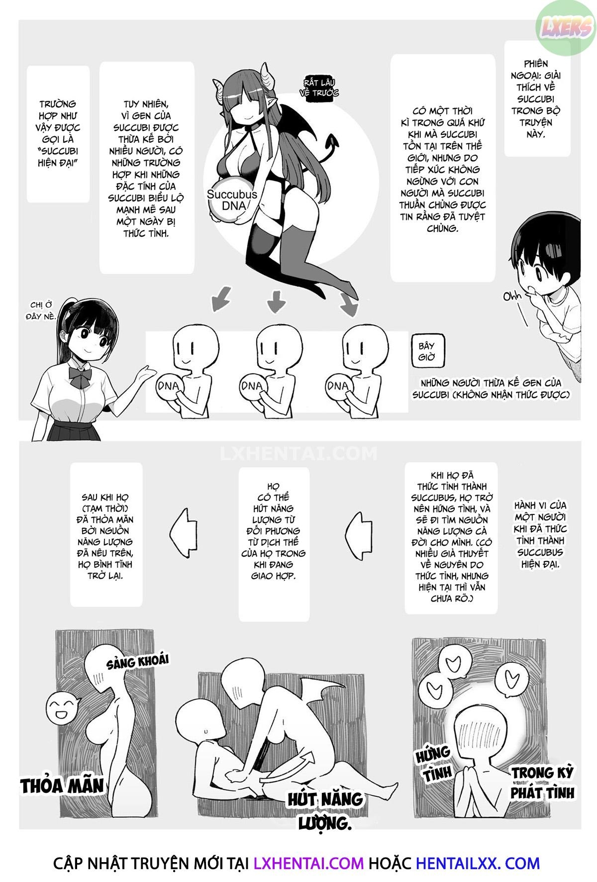 Đọc truyện hentai The Story of How The Big Sister Neighbor Squeezed My Semen Because She was a Succubus - Oneshot