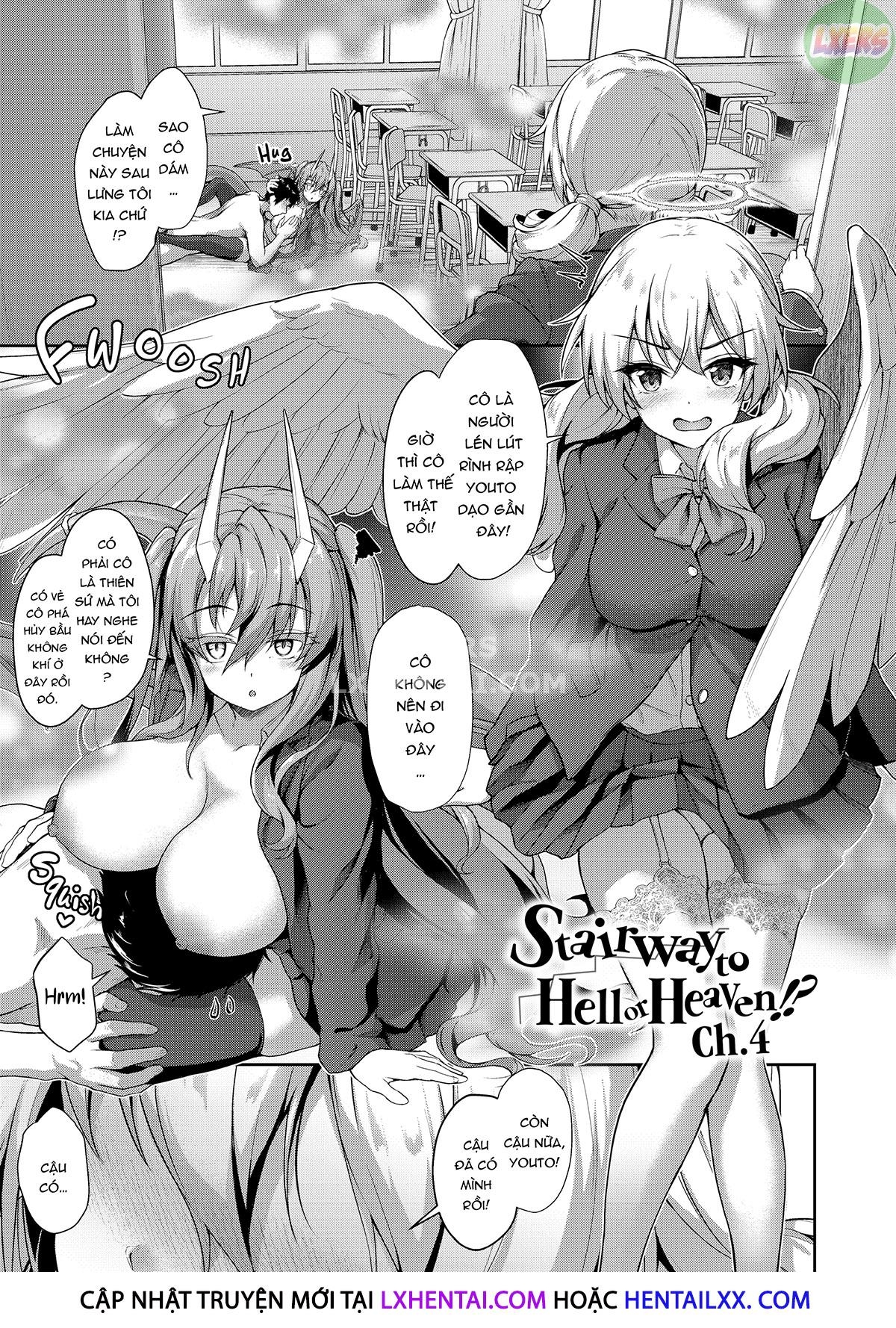 Đọc truyện hentai Tình yêu đa chủng loài 101 - Chap 4 - Stairway to Hell or Heaven!?