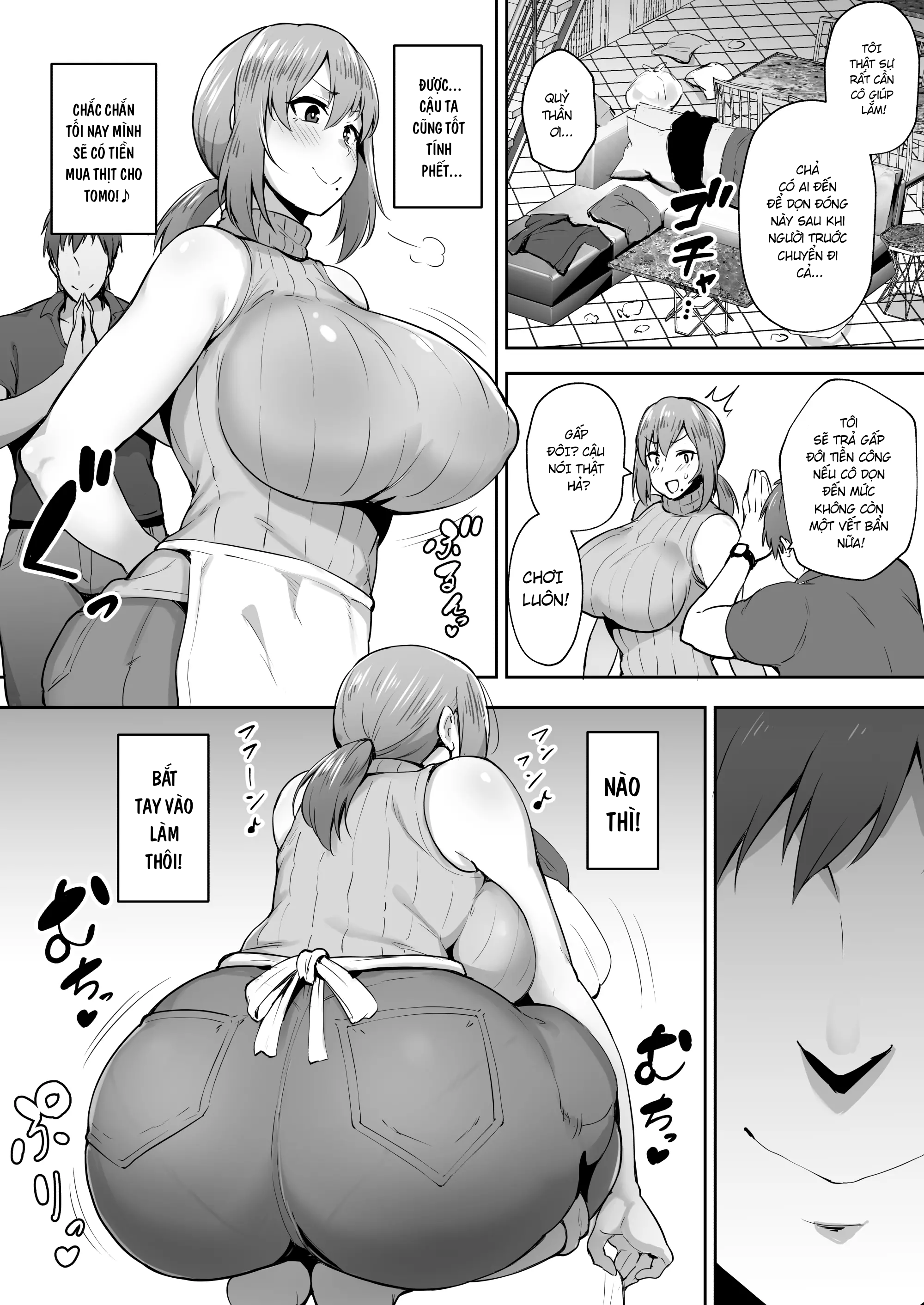 Đọc truyện hentai Vợ ngực bự Yoko - Làm bảo mẫu cho một cậu trai ở chung cư - Chap 1