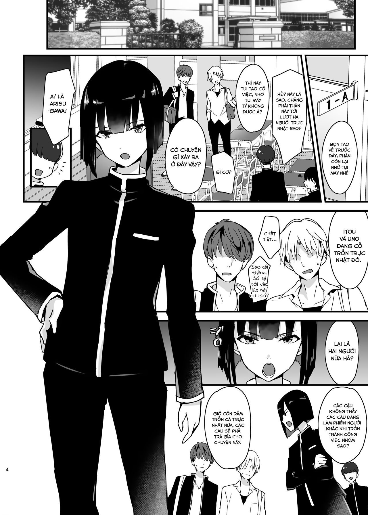 Đọc truyện hentai Iinchou wa Furyou Chinpo ni Otosareru - Oneshot
