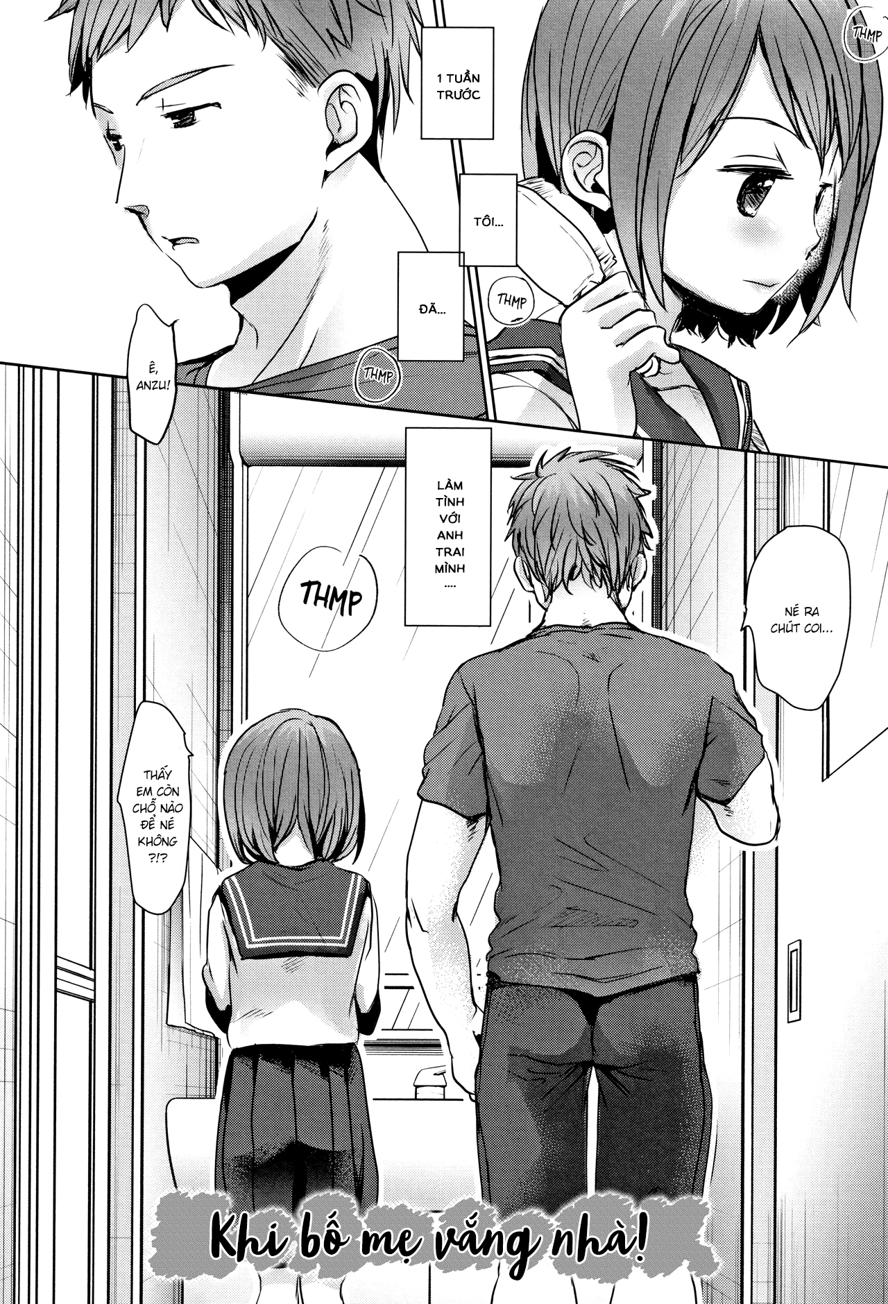 Đọc truyện hentai Khi bố mẹ vắng nhà - Oneshot