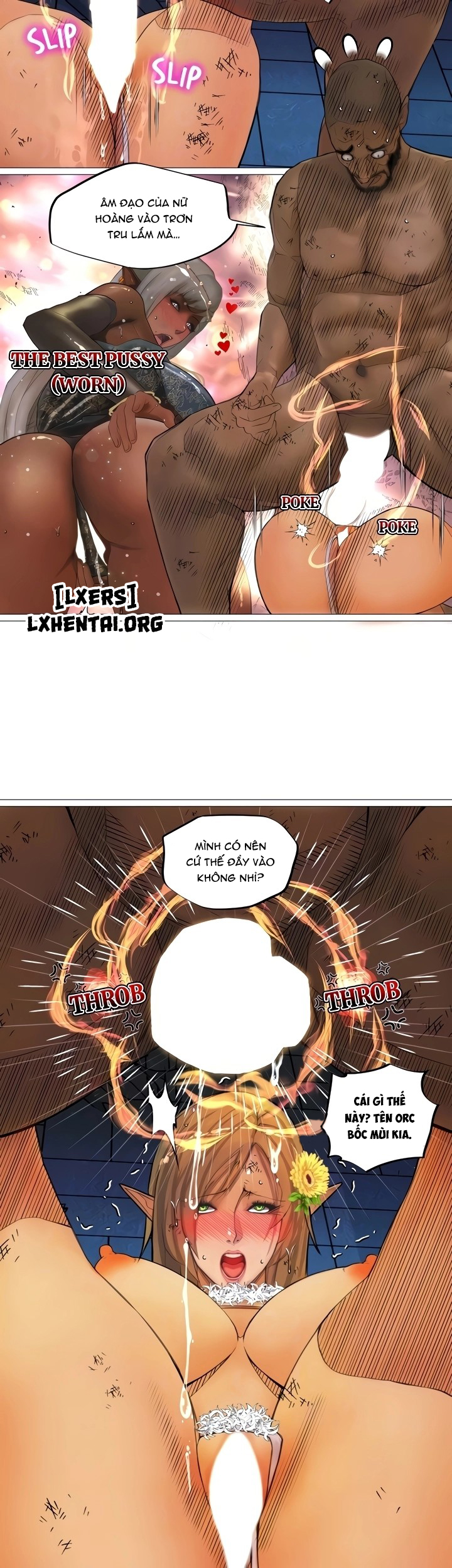 Đọc truyện hentai Nữ Hoàng Dark Elf Và Nô Lệ Orc - Chap 23