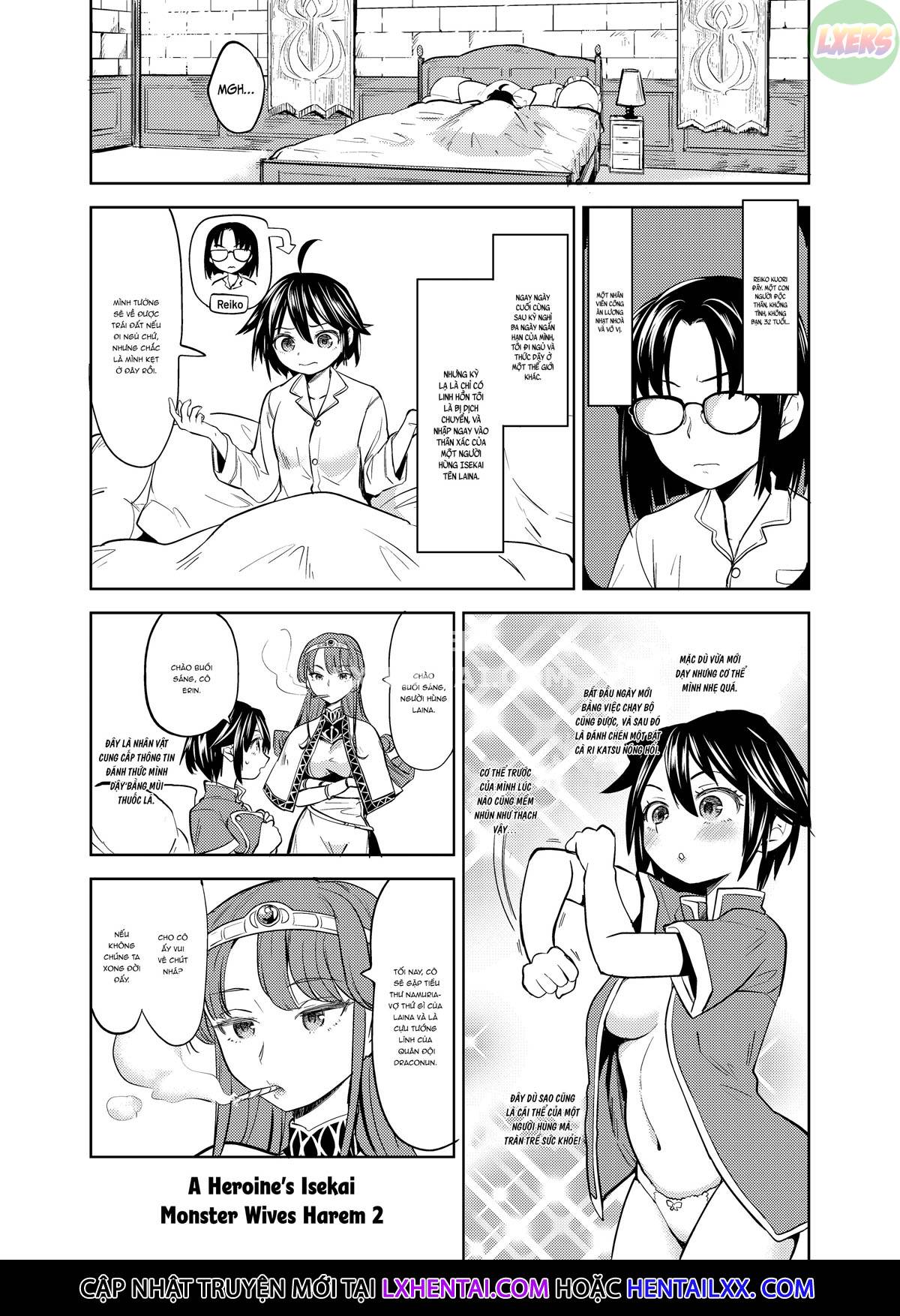 Đọc truyện hentai Tái sinh thành một nữ anh hùng có 5 người vợ quỷ - Chap 2