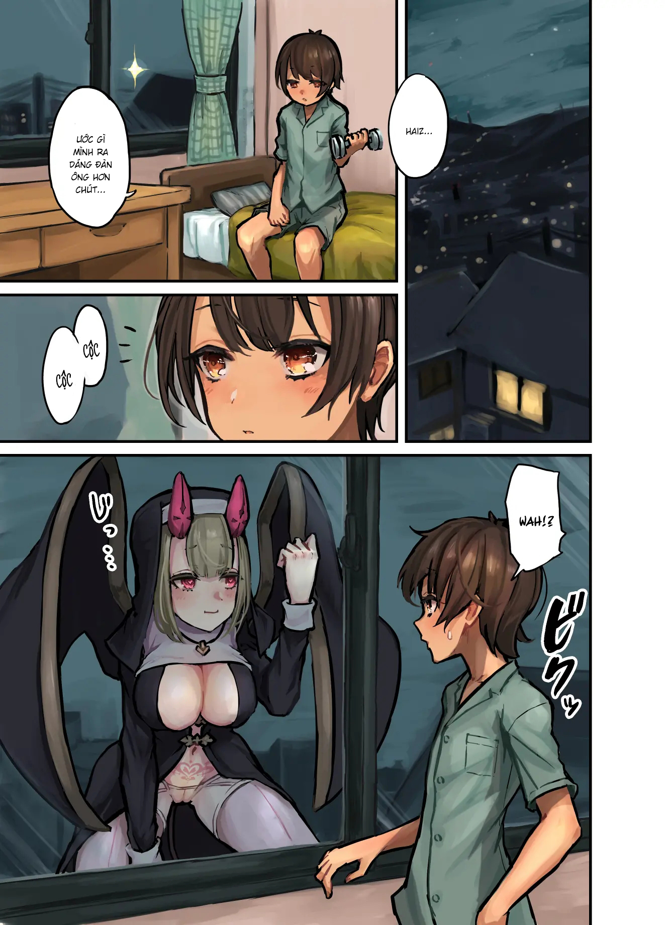 Đọc truyện hentai Konban wa Sister Succubus - Oneshot