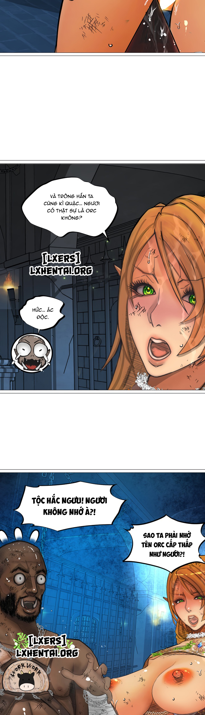 Đọc truyện hentai Nữ Hoàng Dark Elf Và Nô Lệ Orc - Chap 21