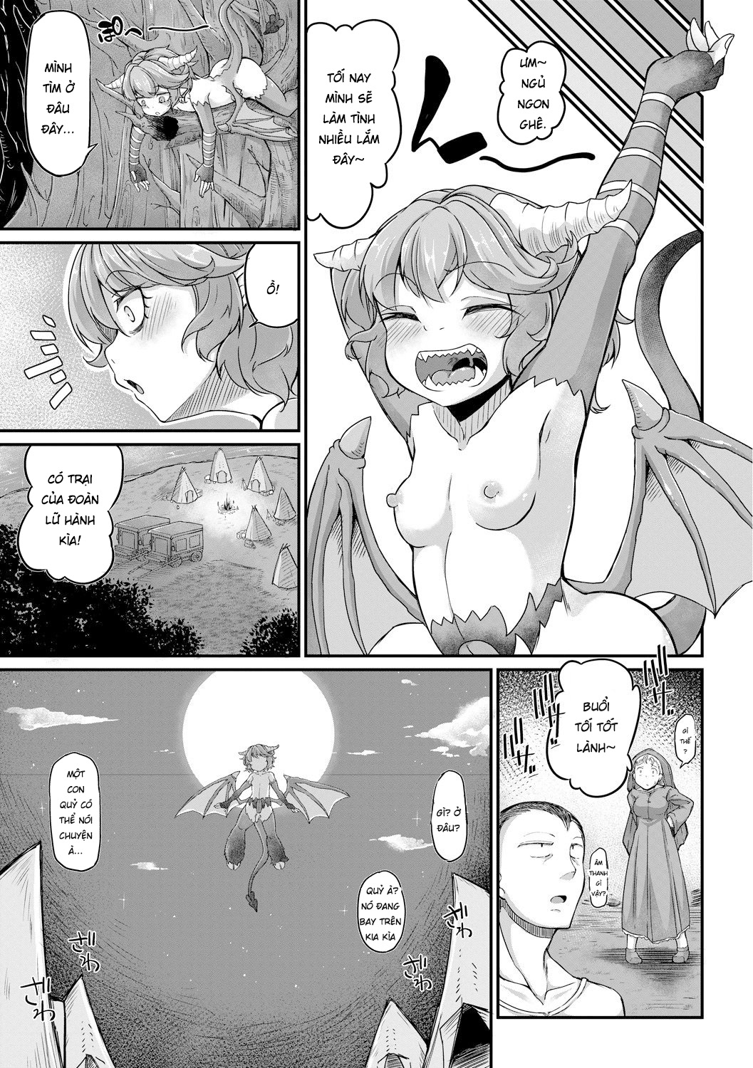Đọc truyện hentai Fukkou!? Ishu Kouhai -Mazoku to Ningen no Kyousei Jidai - Oneshot