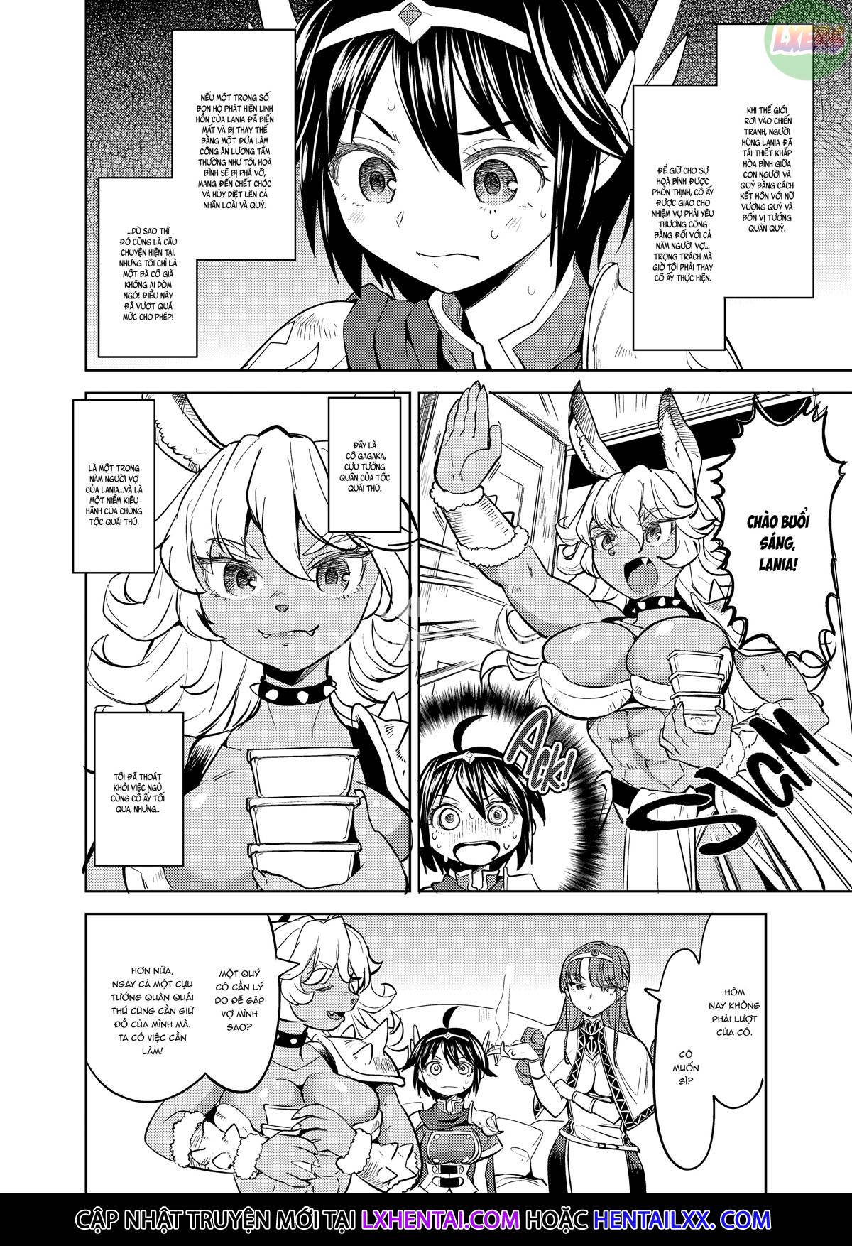 Đọc truyện hentai Tái sinh thành một nữ anh hùng có 5 người vợ quỷ - Chap 2