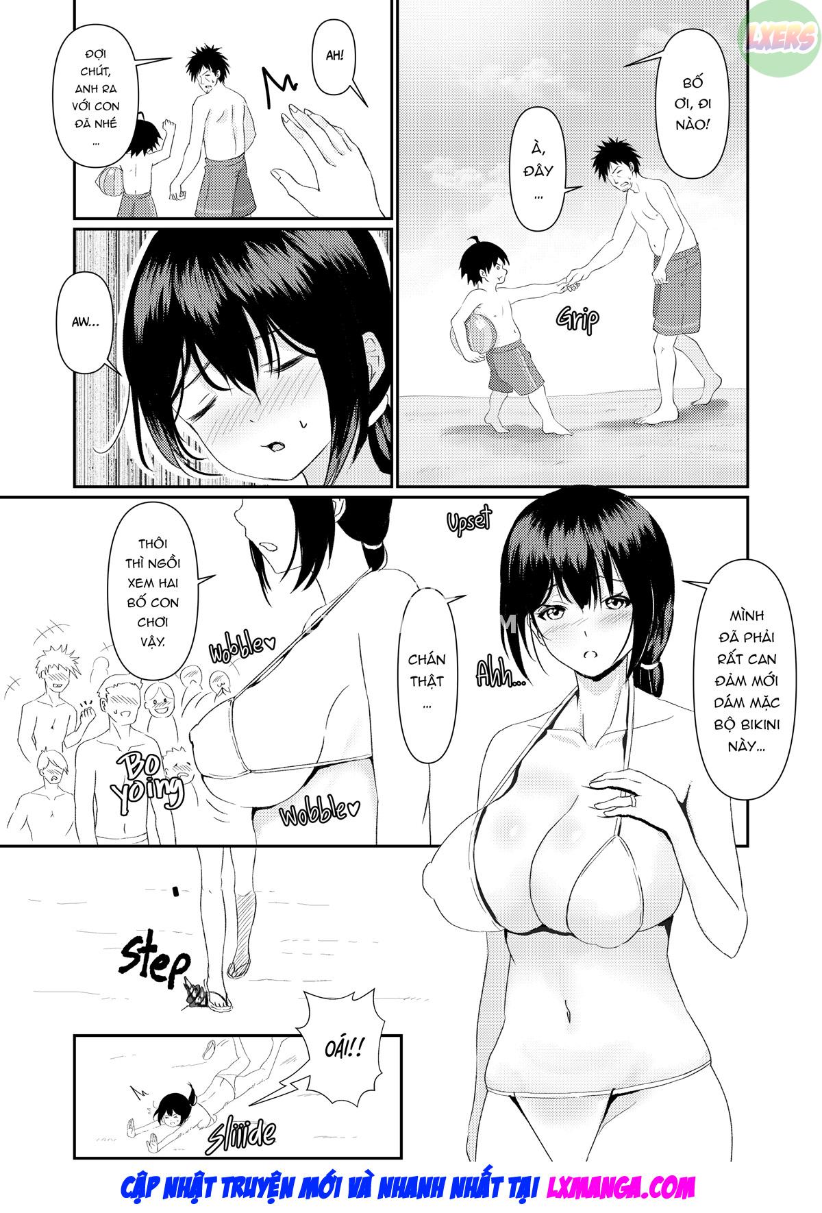 Đọc truyện hentai Hitozuma NTR Kazoku Ryokou - Oneshot