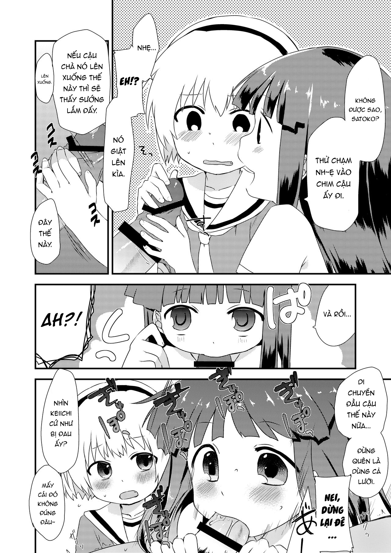 Đọc truyện hentai Rika-chan to Satoko ga Keiichi o Osou Hon - Oneshot