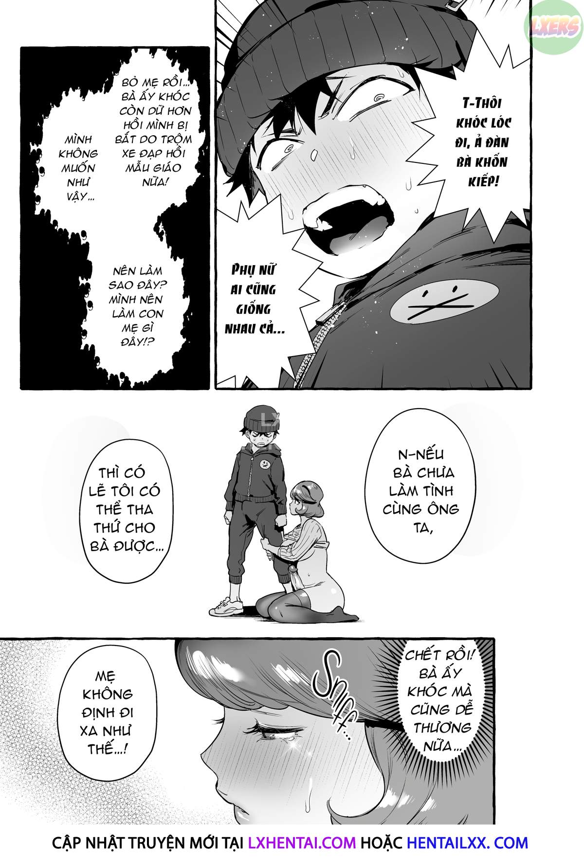 Đọc truyện hentai Omae No Kaa-Chan Kyokondashi Sourou!! - Oneshot