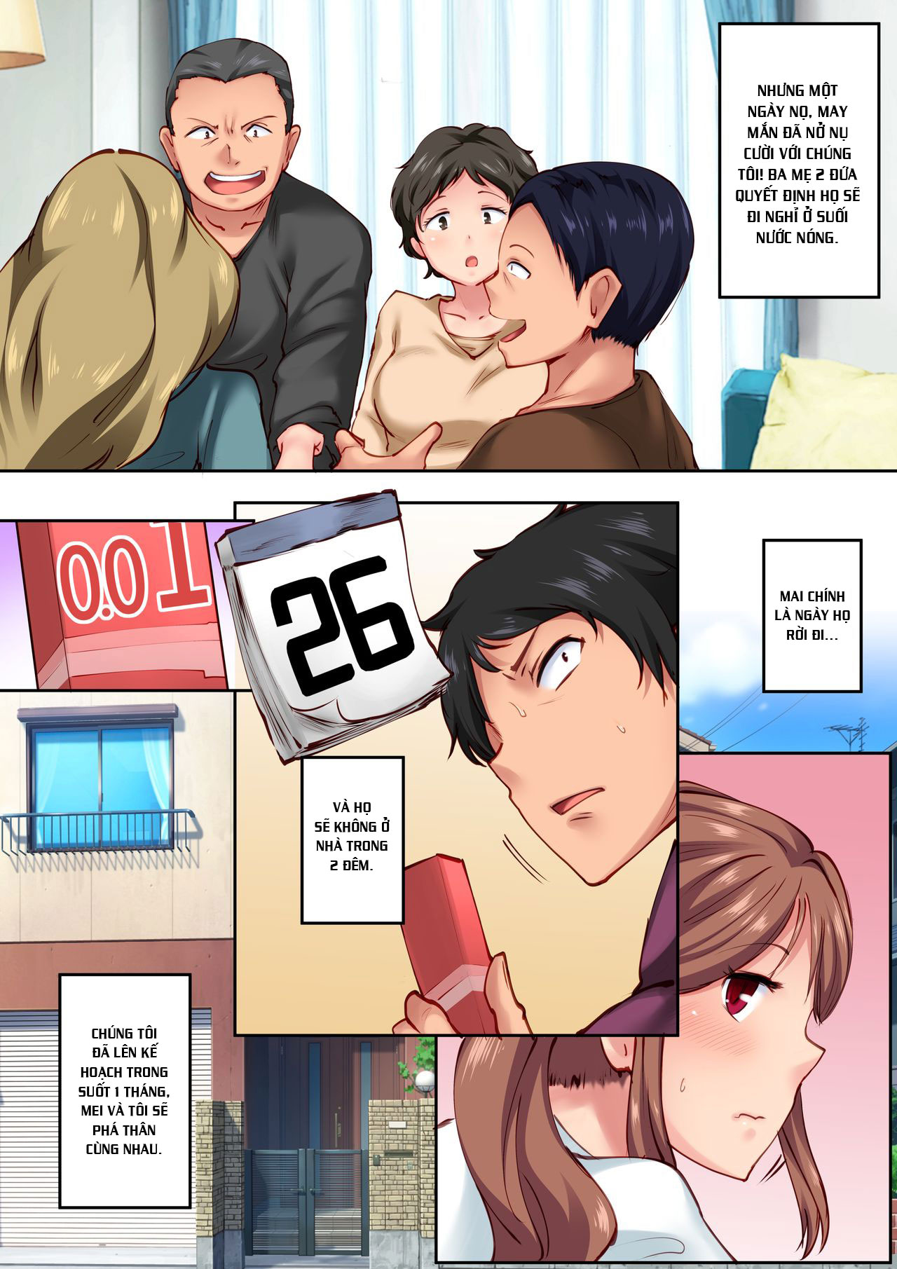 Đọc truyện hentai Home Alone Romp with my Childhood Friend - Oneshot