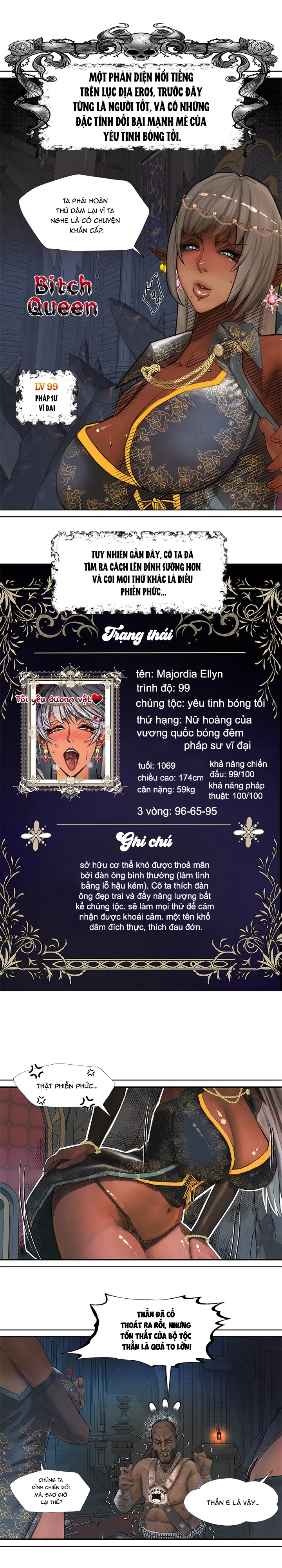 Đọc truyện hentai Nữ Hoàng Dark Elf Và Nô Lệ Orc - Chap 1