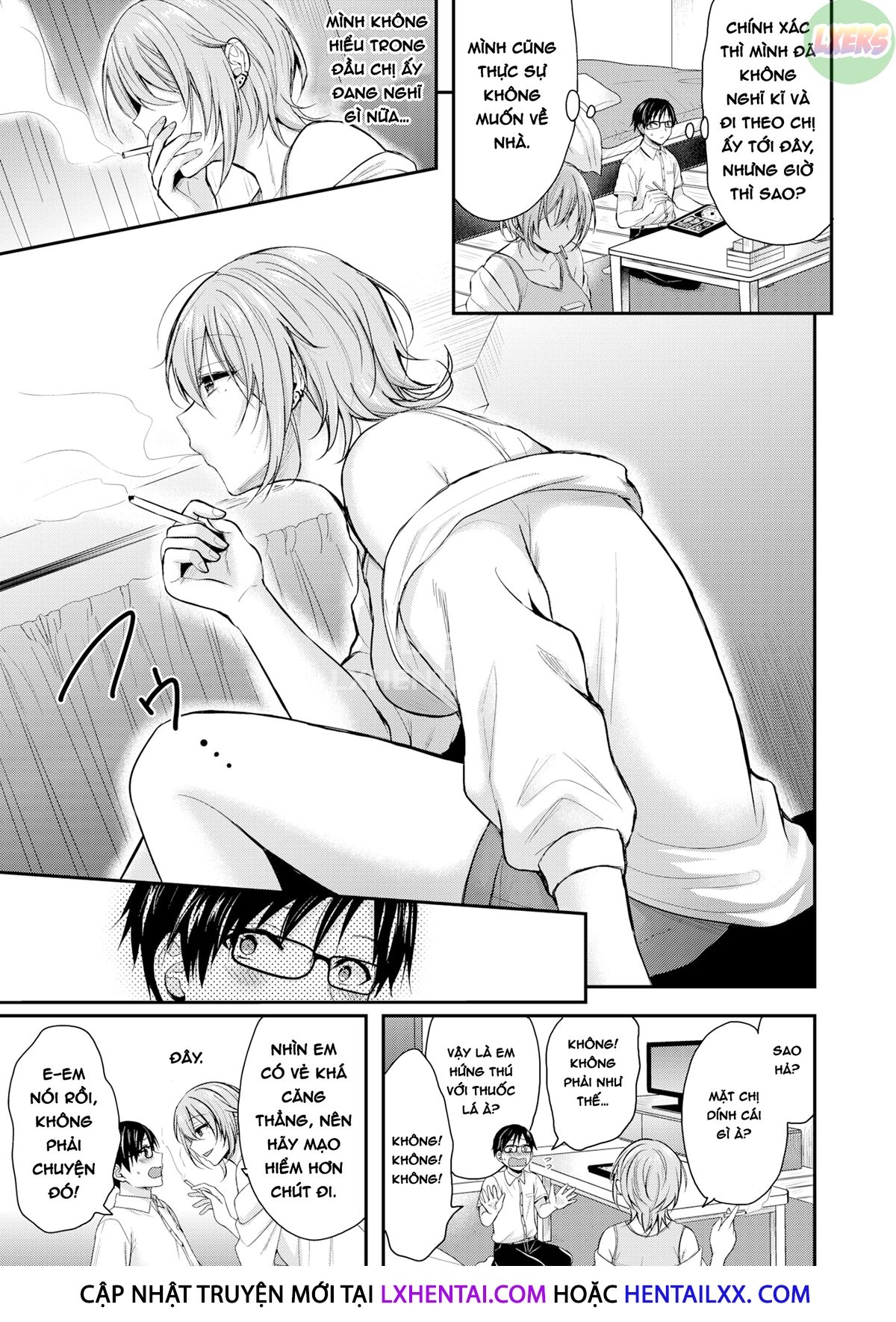 Đọc truyện hentai Chàng trai cần cù & Cô gái tầm phào - Oneshot